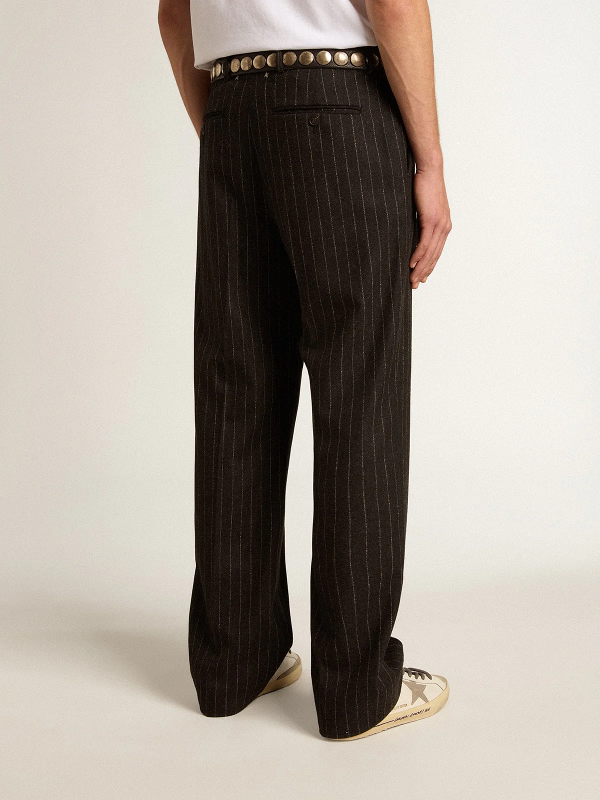 Men | Pants Dark Gray Wool | Melange Dark Grey x Arctic Wolf - Image 5