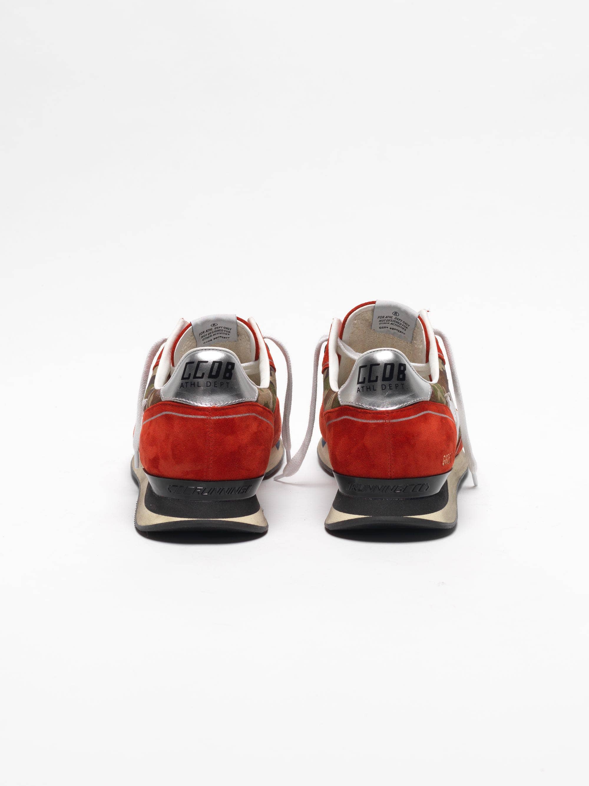 Men | Red Running Sneakers Suede with Camouflage Detail - Image 4