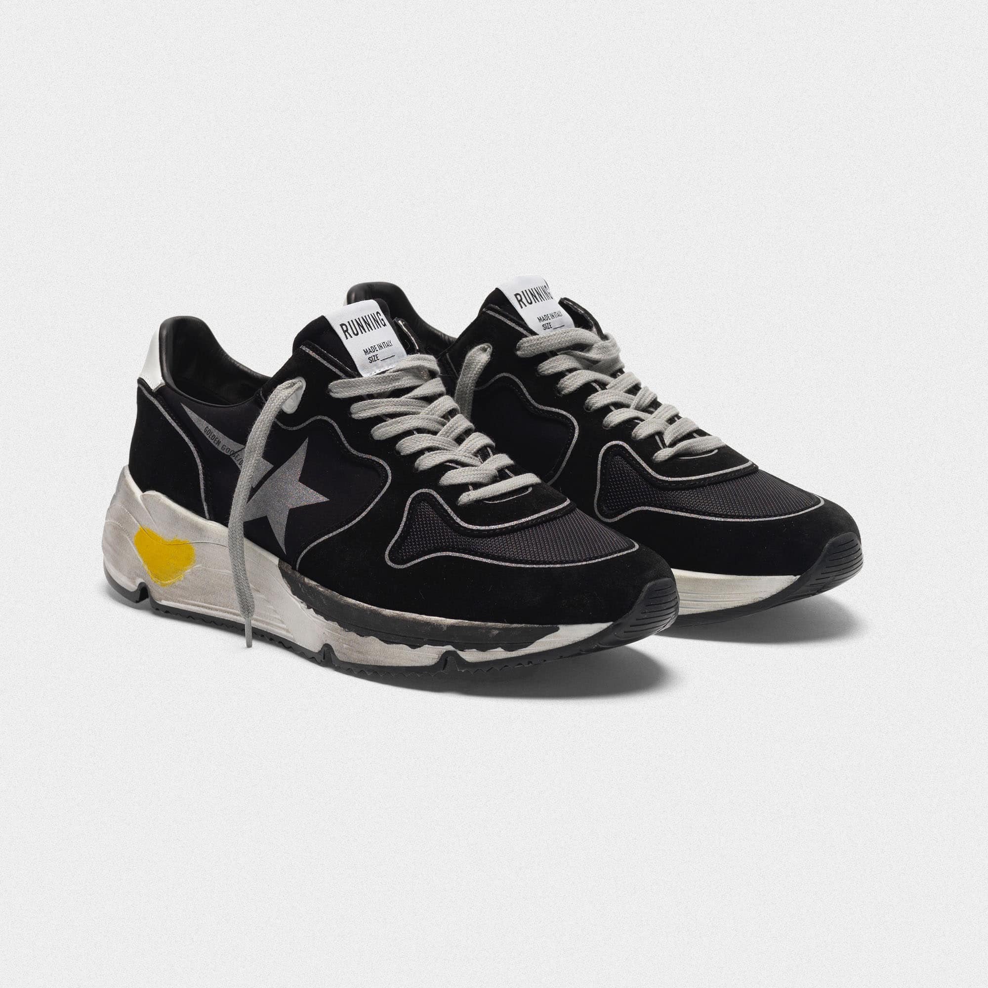 Men | Running Sole Sneakers Lycra with Suede Details - Image 5