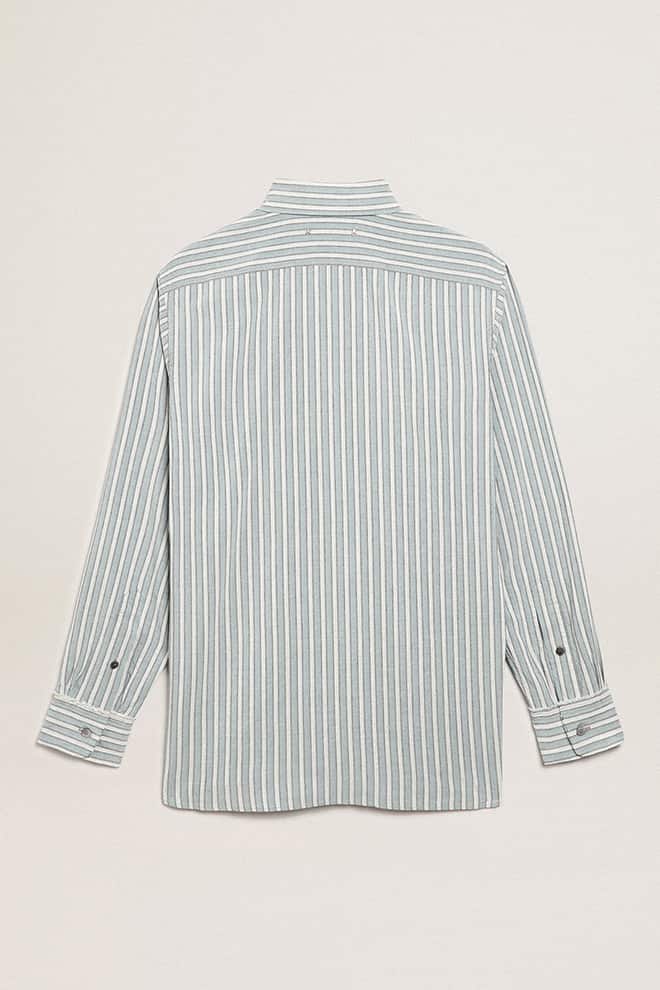 Men | Shirt Viscose with Stripes | Cold Water x Multicolor - Image 2
