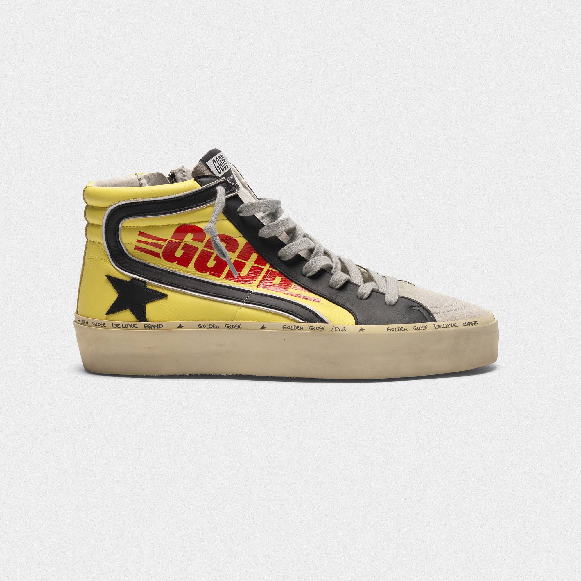 Men | Slide Sneakers Leather with Suede Toecap & Tongue - Image 2