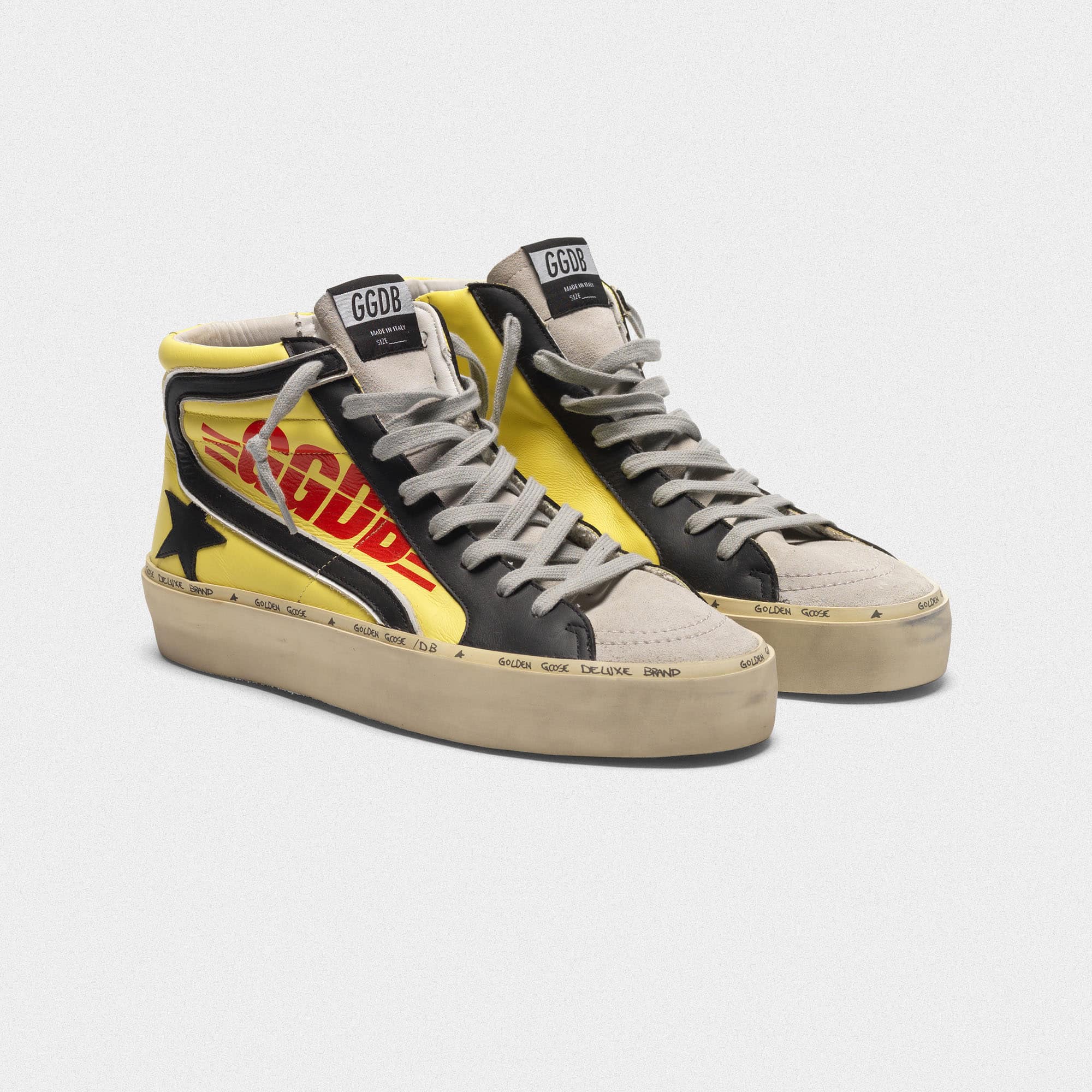 Men | Slide Sneakers Leather with Suede Toecap & Tongue - Image 3