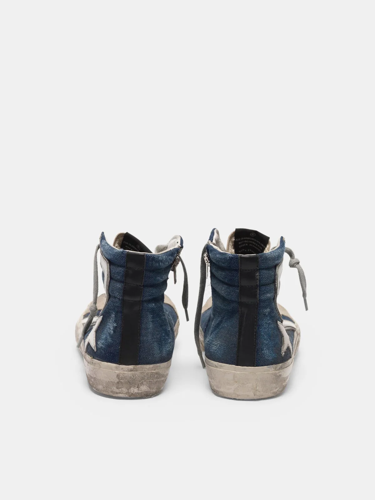 Men | Slide Sneakers Suede & Denim - Image 6