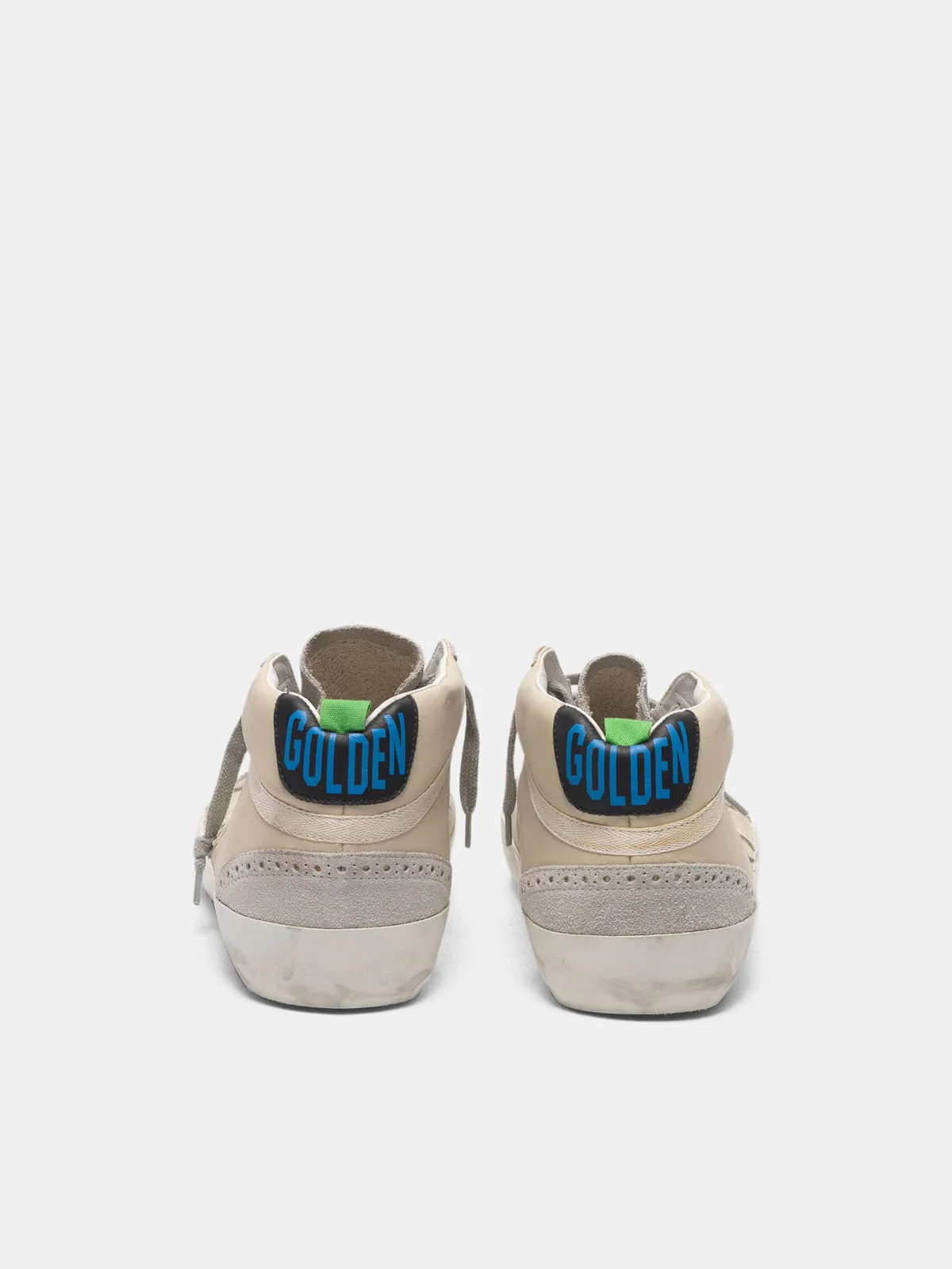 Men | Sneakers Mid Star White Leather - Image 2