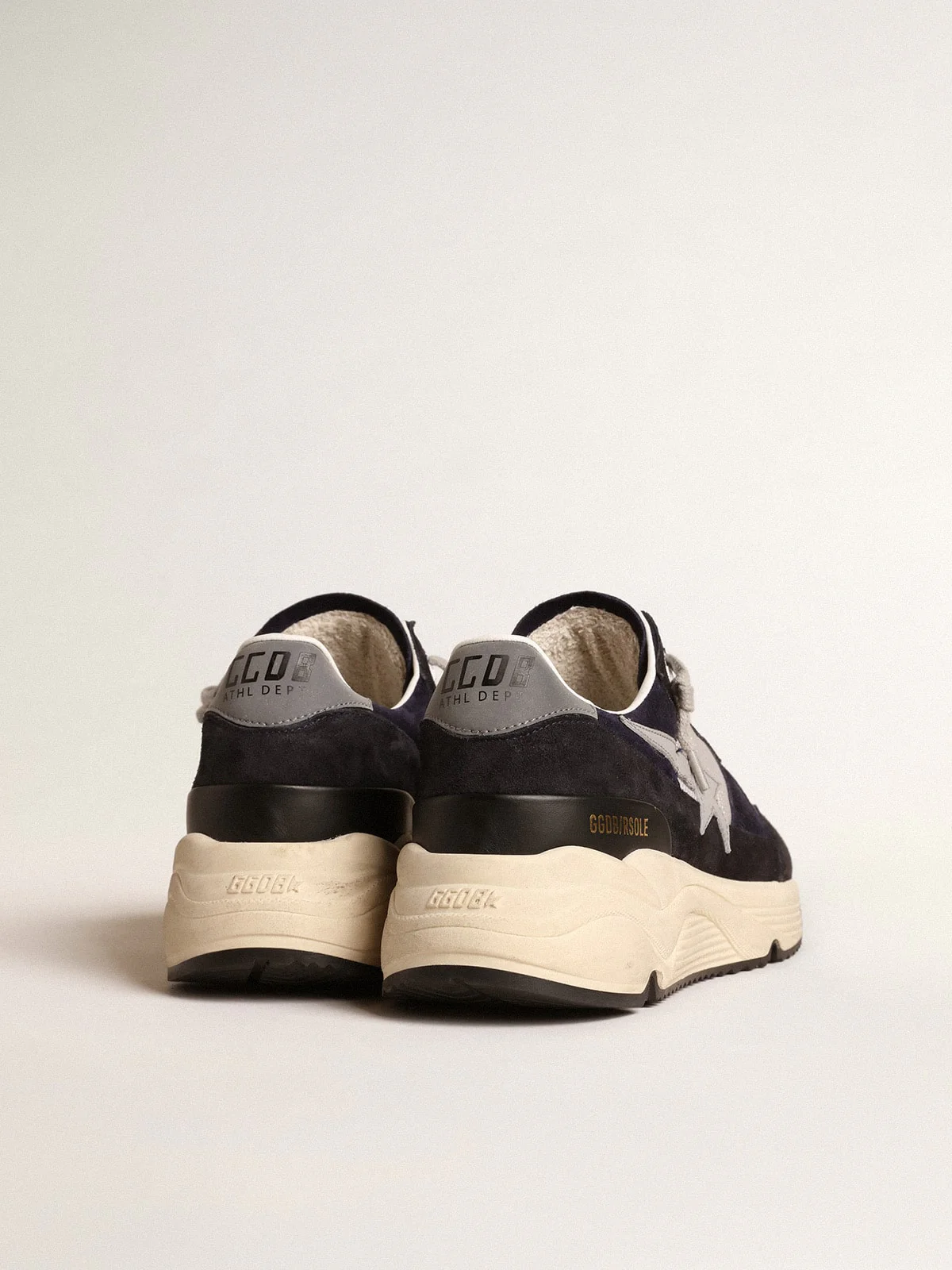 Men | Sneakers Running Sole Black Suede & Grey Star | Silver x Blue x Grey - Image 7