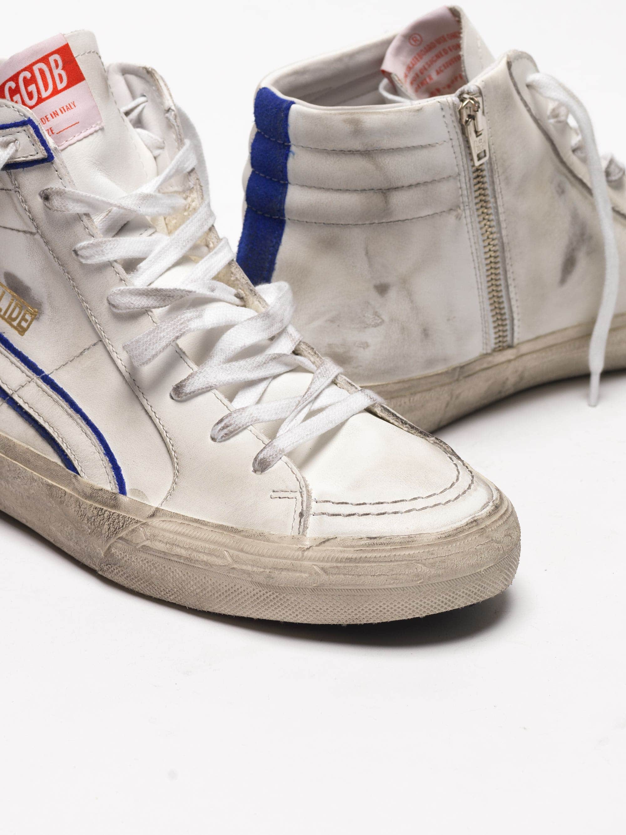 Men | Sneakers Slide White Leather-Cherry Star - Image 3