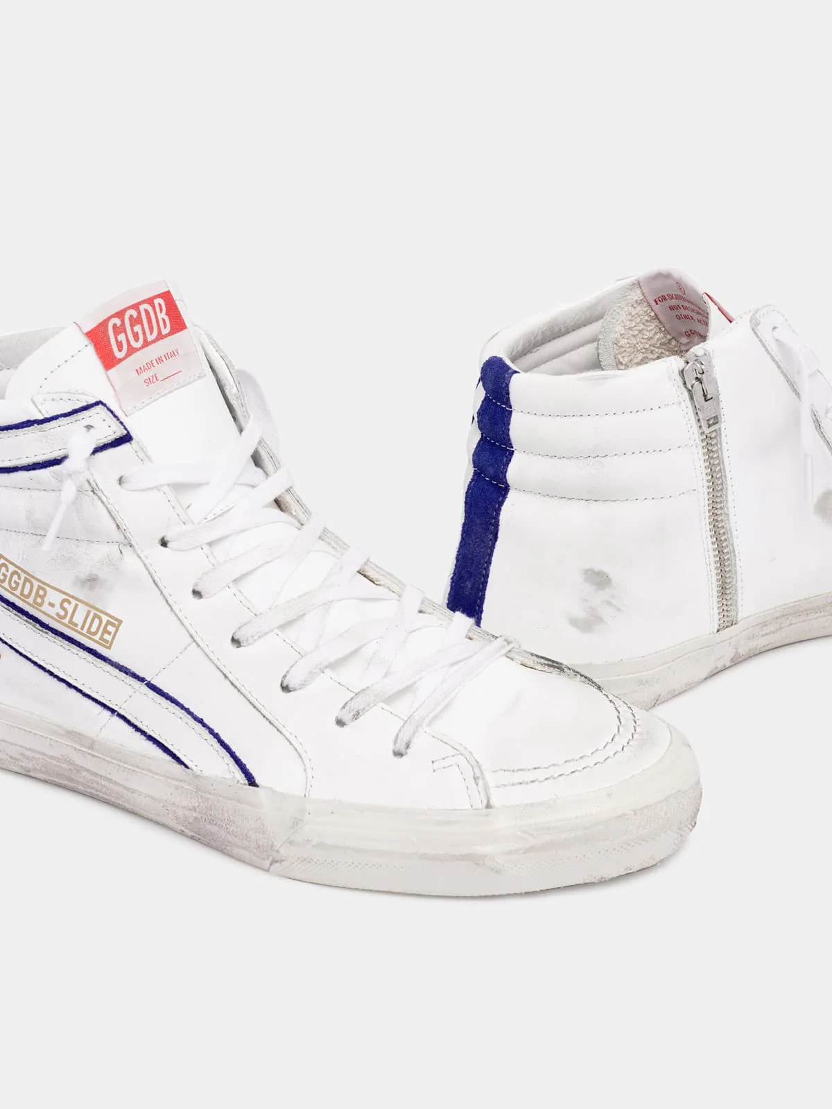 Men | Sneakers Slide White Leather-Cherry Star - Image 5