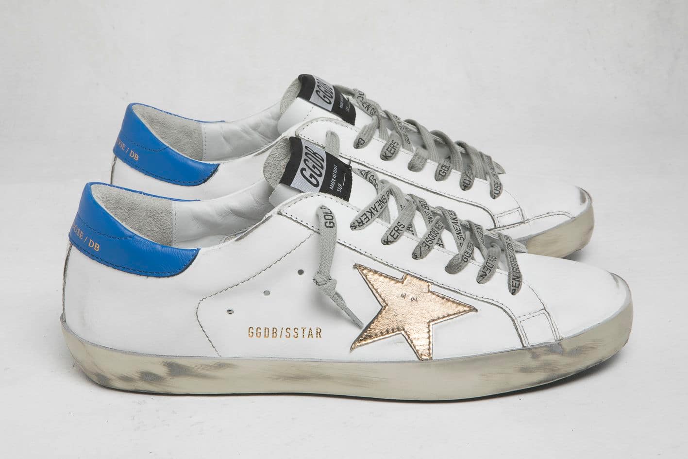 Men | Sneakers Superstar White-Blue-Gold - Image 2