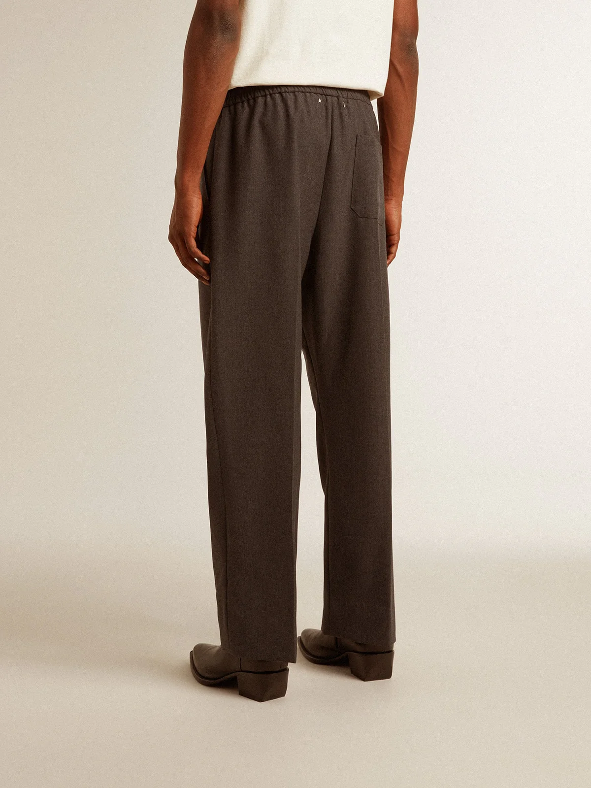 Men | Soft Pants Anthracite Gray Wool | Antracite x Melange - Image 6