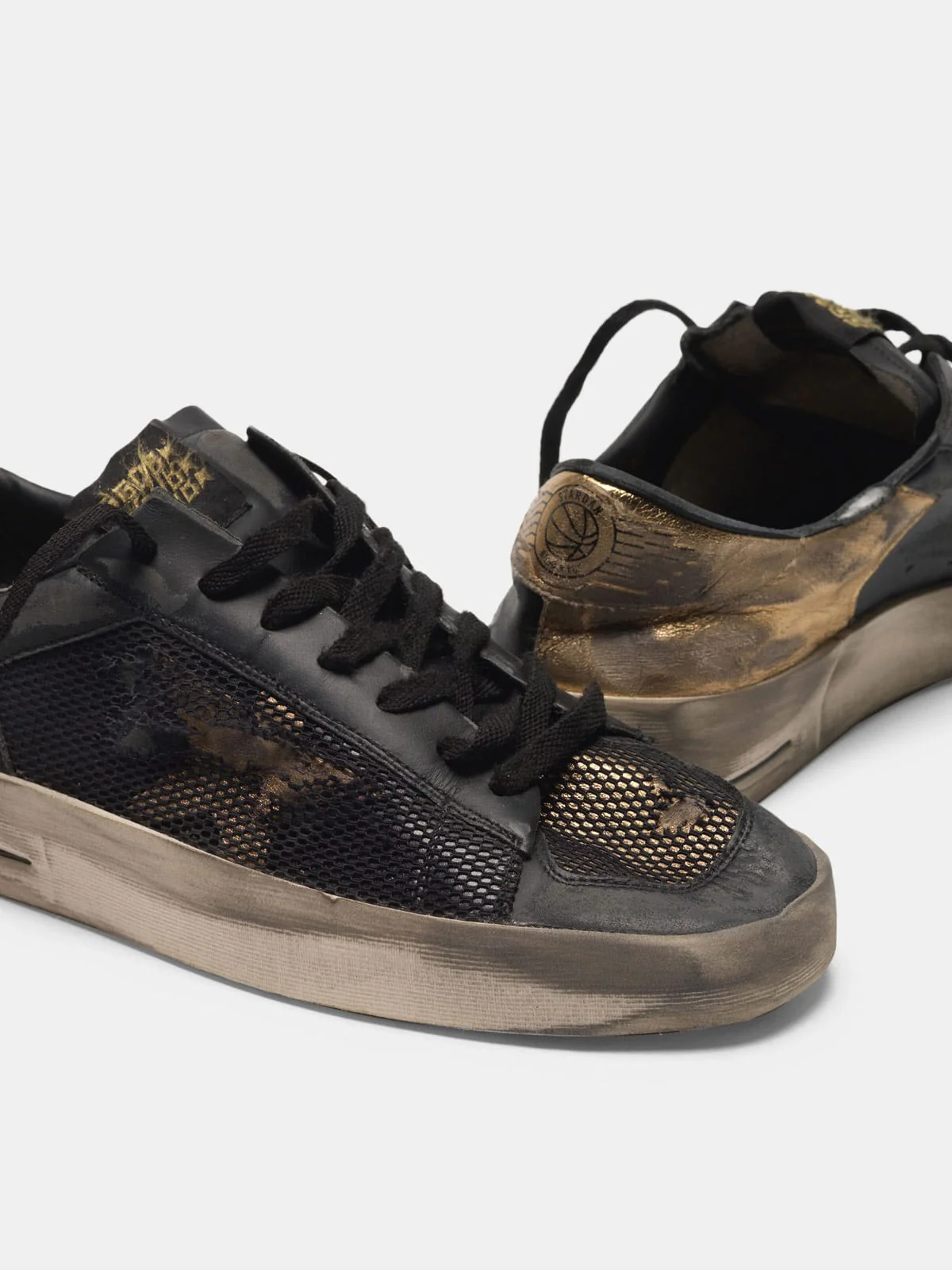 Men | Stardan Ltd Sneakers Leather with Distressed Mesh Inserts - Image 6