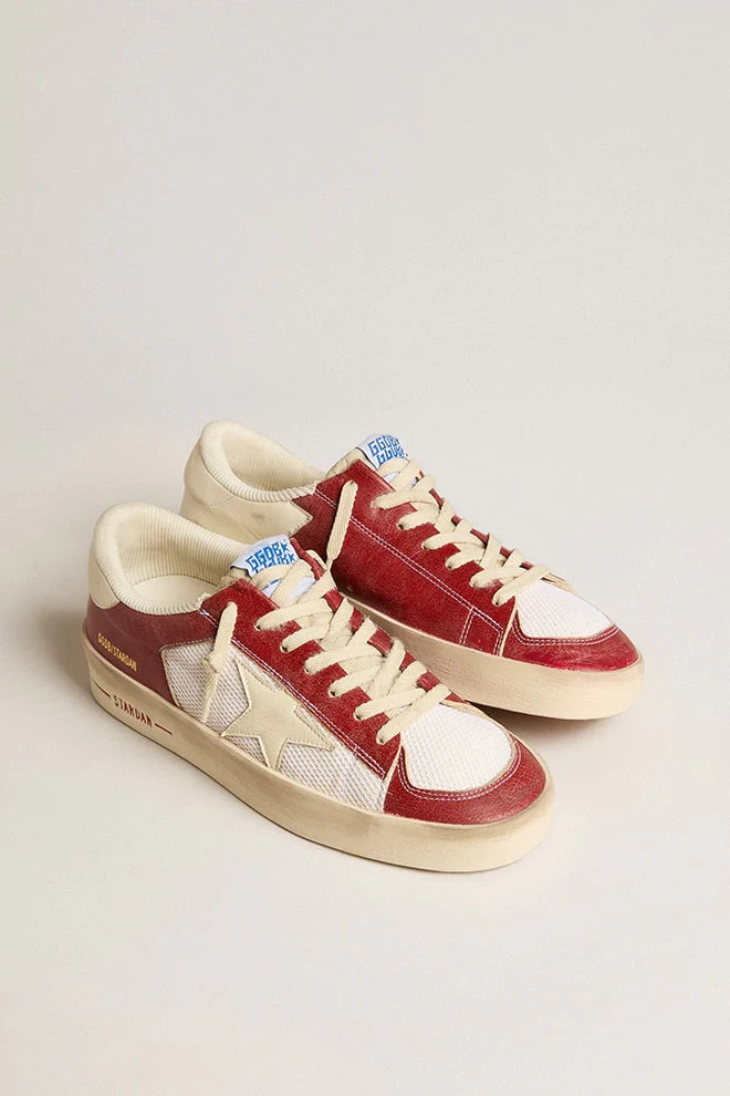 Men | Stardan Sneakers Red & White | White Ecru x Red x White - Image 5