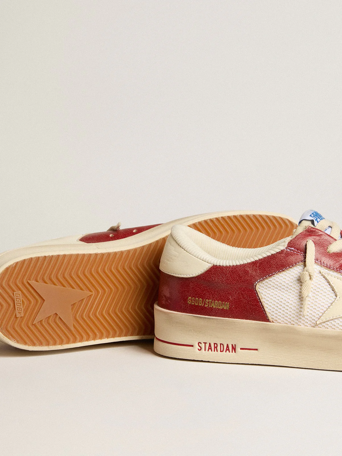 Men | Stardan Sneakers Red & White | White Ecru x Red x White - Image 7