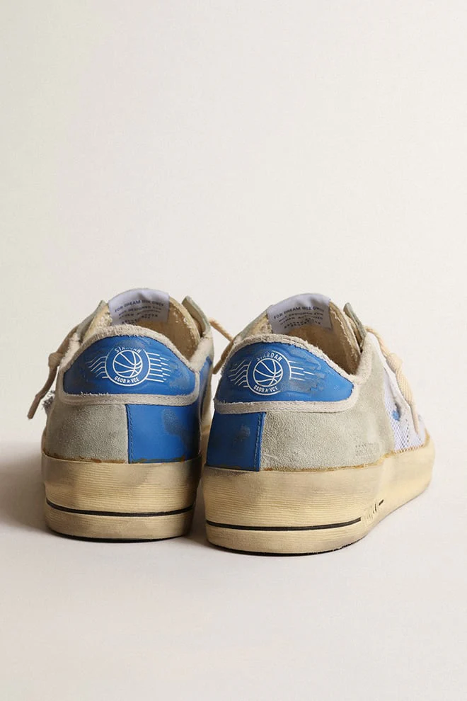 Men | Stardan Suede with Light Blue Heel Tab | Medieval Blue x Ice - Image 3