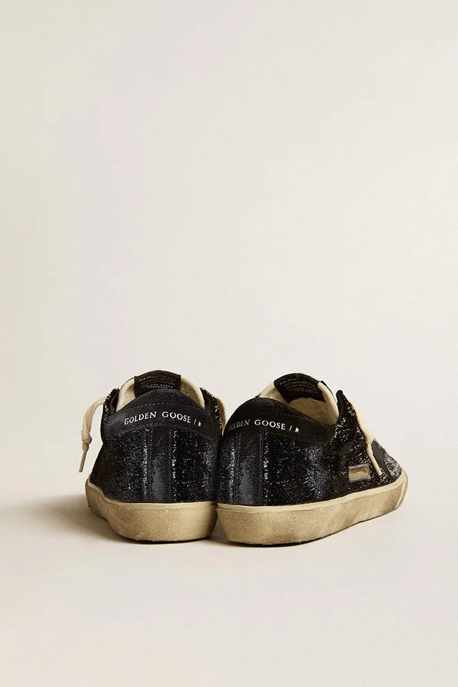 Men | Super-Star Black Velvet & Suede with Black Suede Star | Black - Image 6