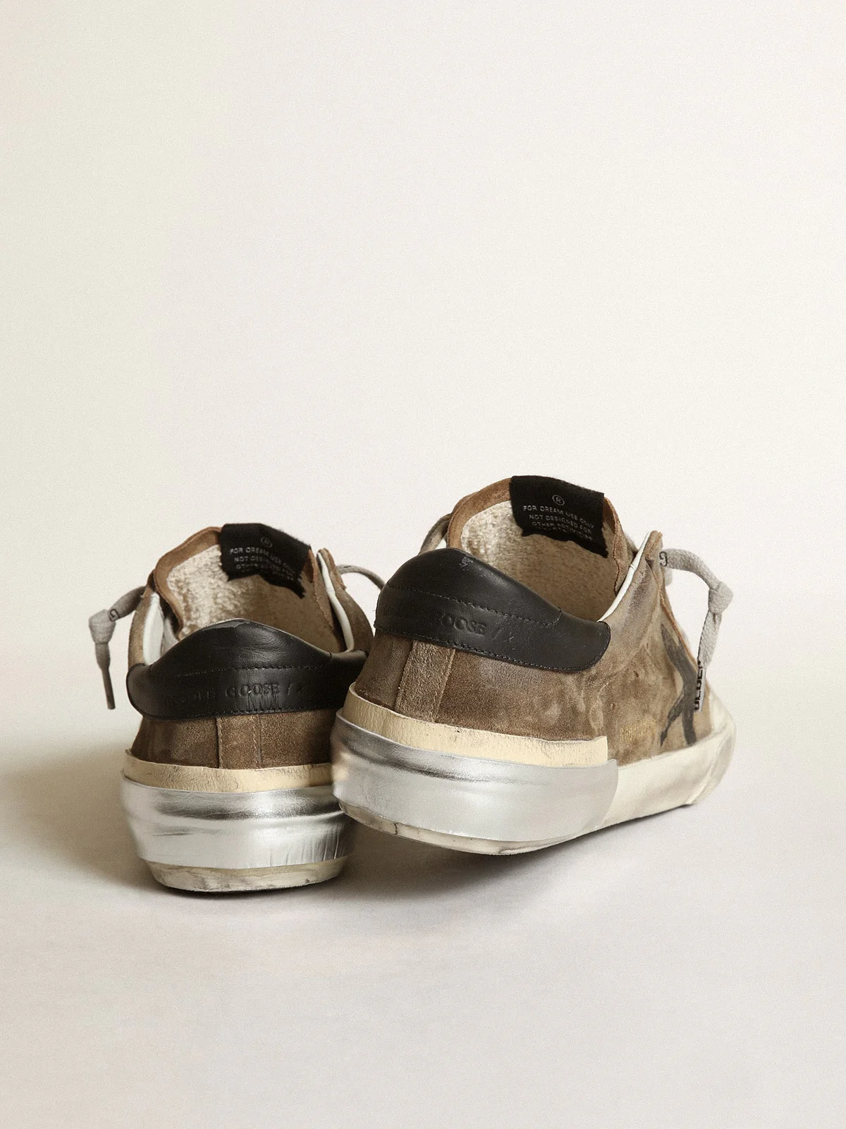 Men | Super-Star Military-Green Suede with Screen-Printed Star | Military Green x Black - Image 8