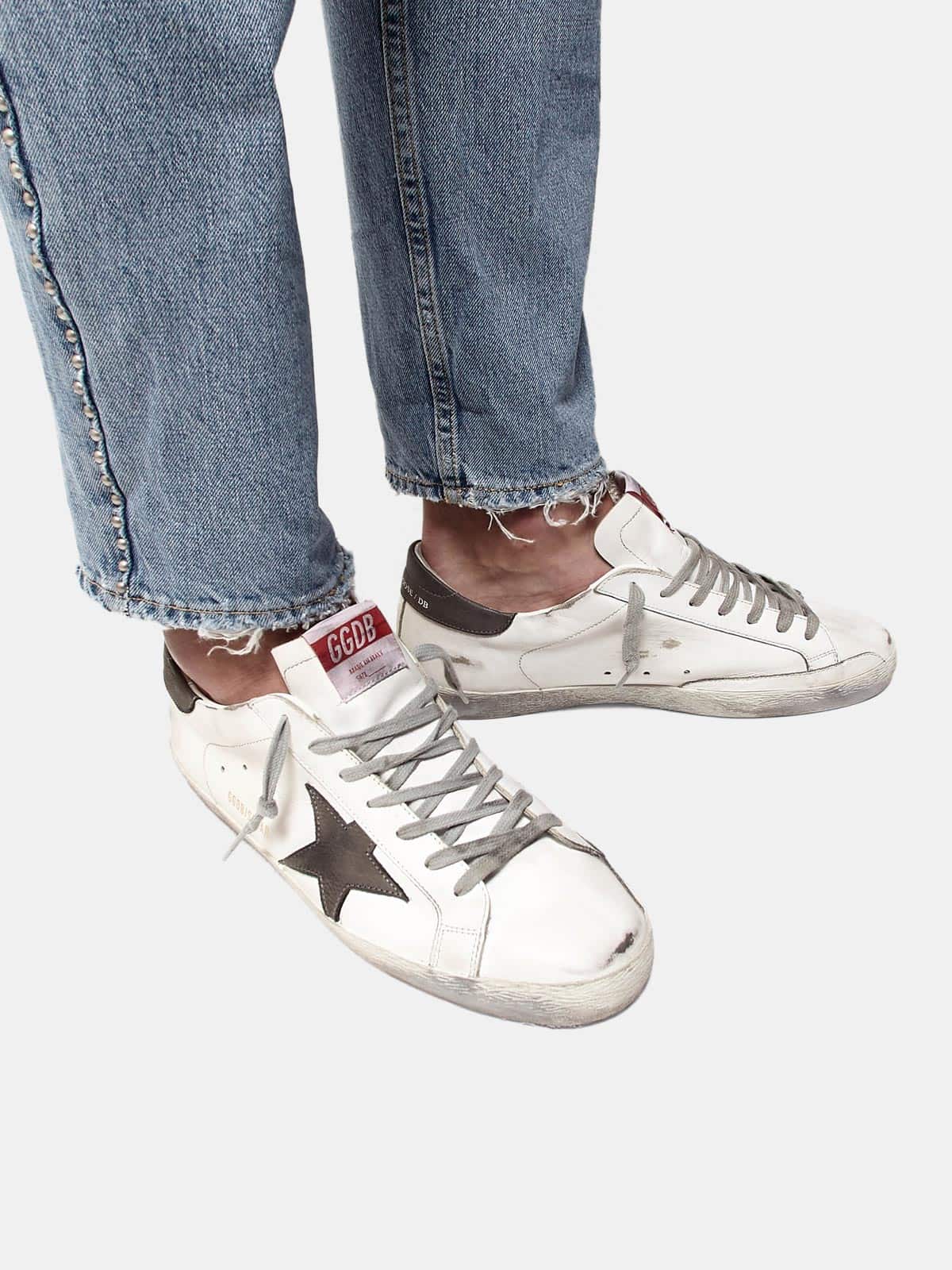 Men | Super-Star Sneakers Leather with Star & Heel Tab Nubuck - Image 4
