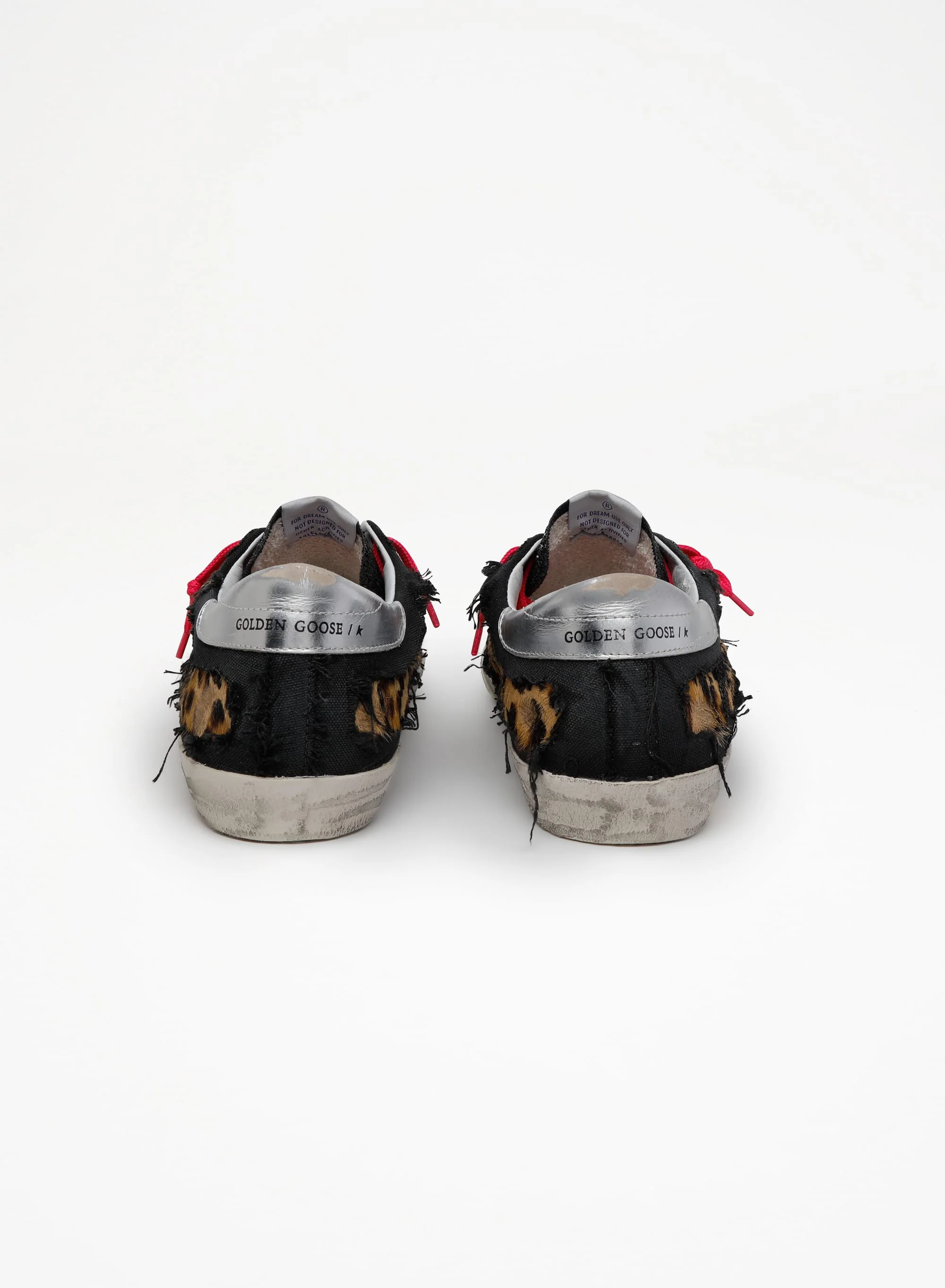Men | Super-Star Sneakers Leopard-Print Pony Skin & Black Canvas | Brown Leo x Black x Fluo Yellow x Silver - Image 3