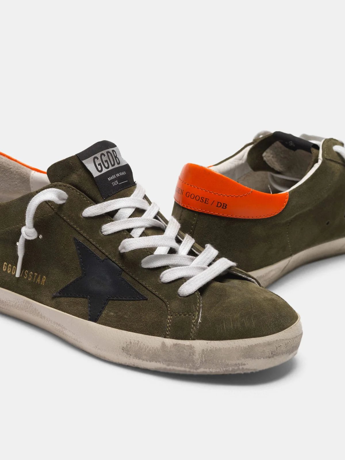 Men | Super-Star Sneakers Suede with Orange Heel Tab - Image 4