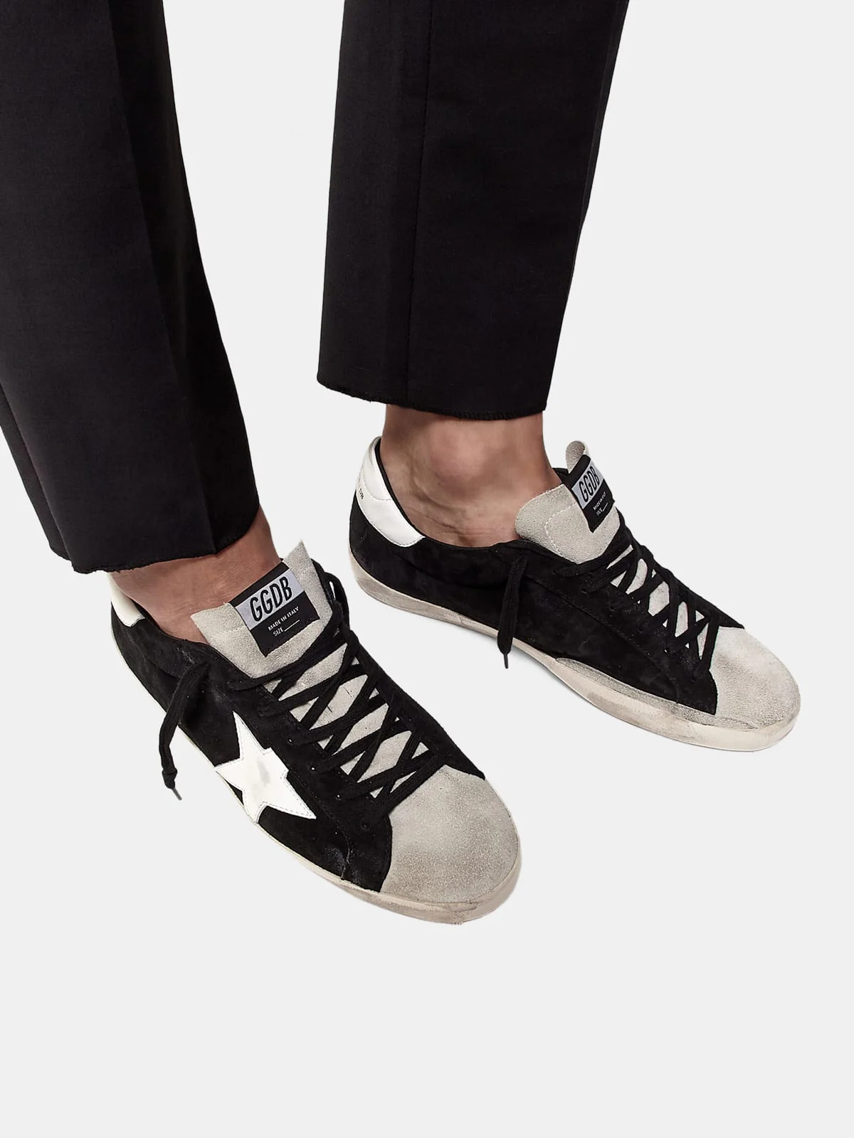 Men | Super-Star Sneakers Two Colours Of Suede with Contrast Star - Image 4