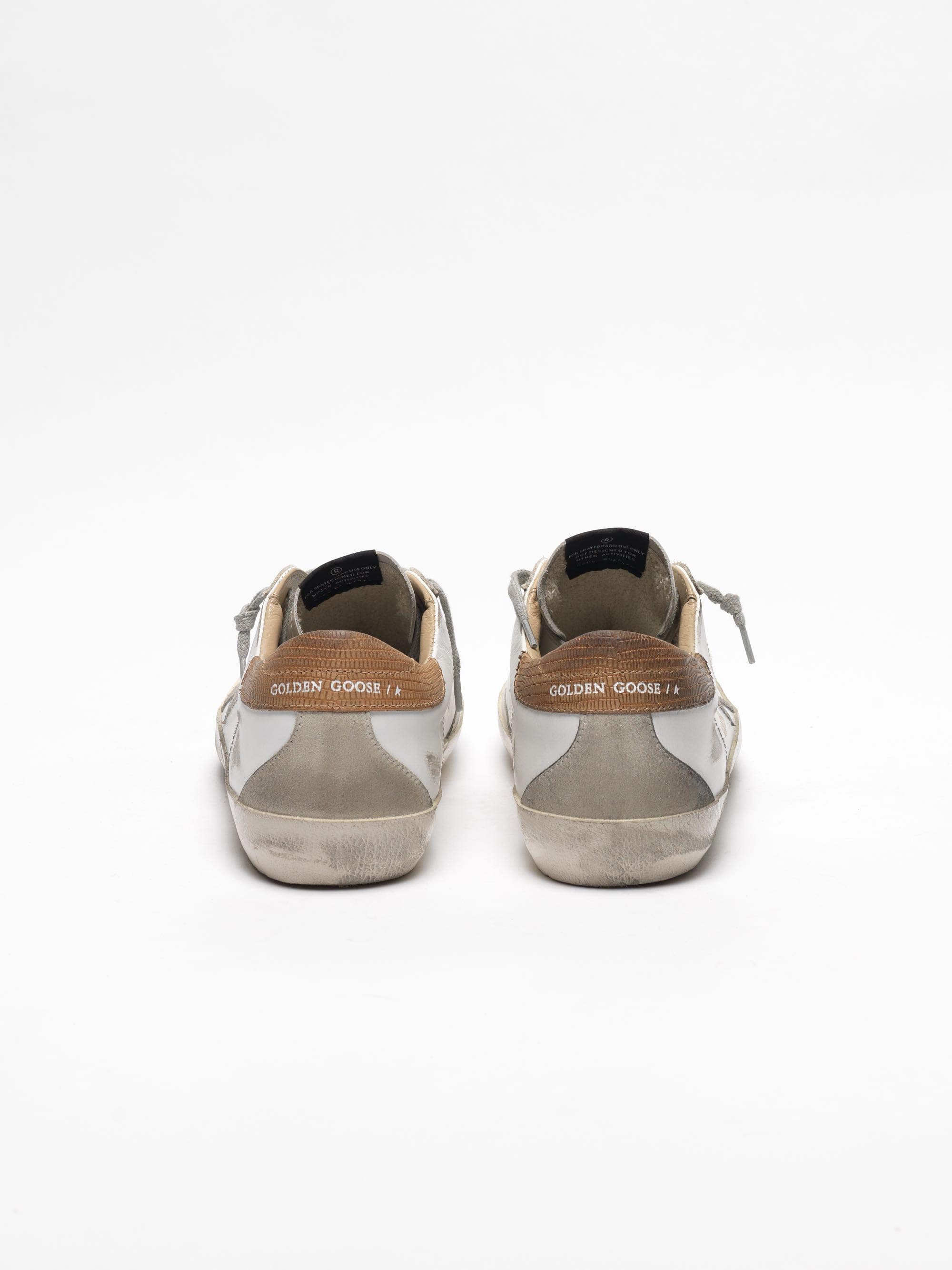 Men | Super-Star Sneakers White Leather with Brown Laminated Heel Tab - Image 5