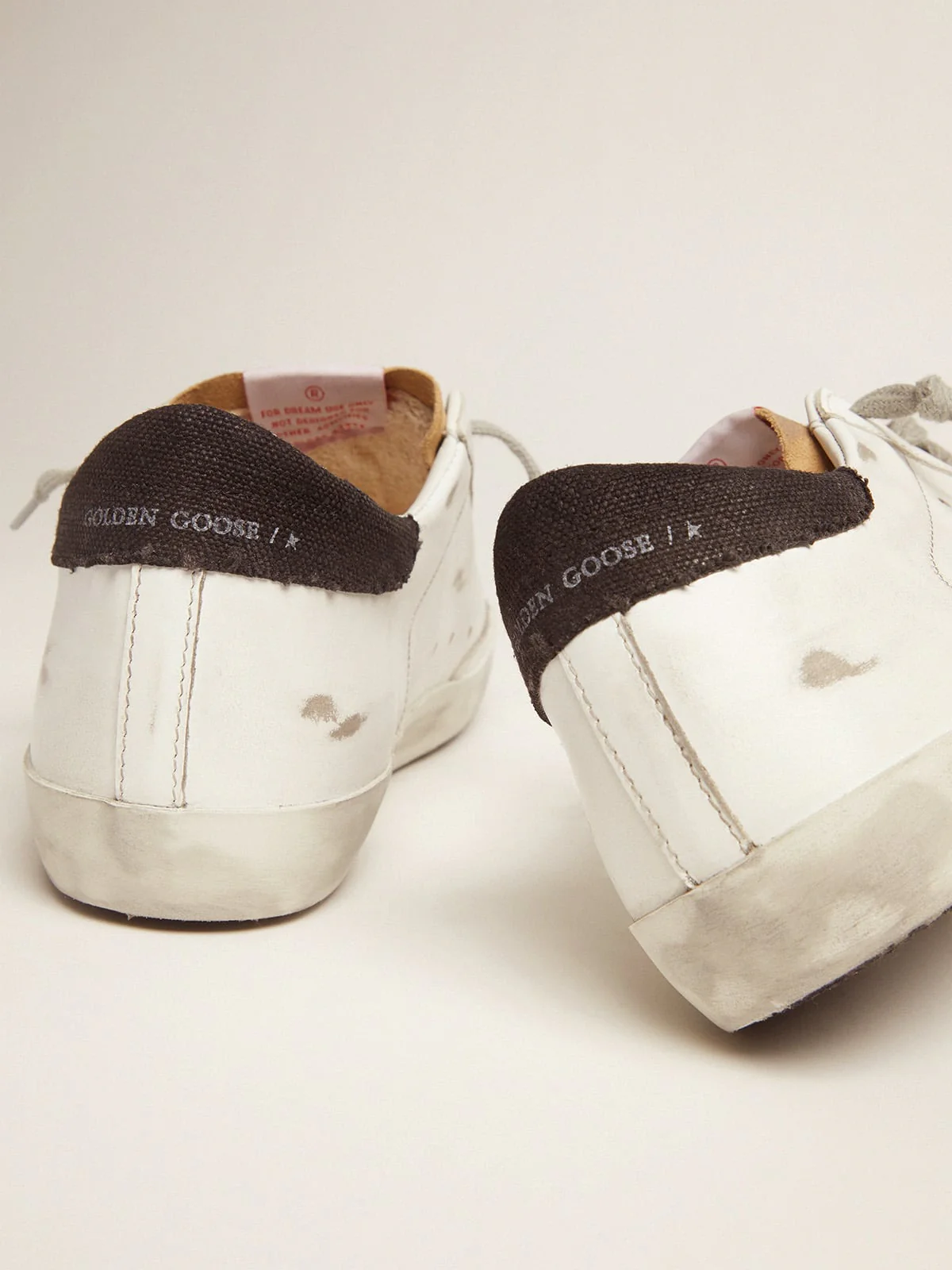 Men | Super-Star Sneakers with Printed Blue Star | White x Blue x Cappuccino x Black - Image 2