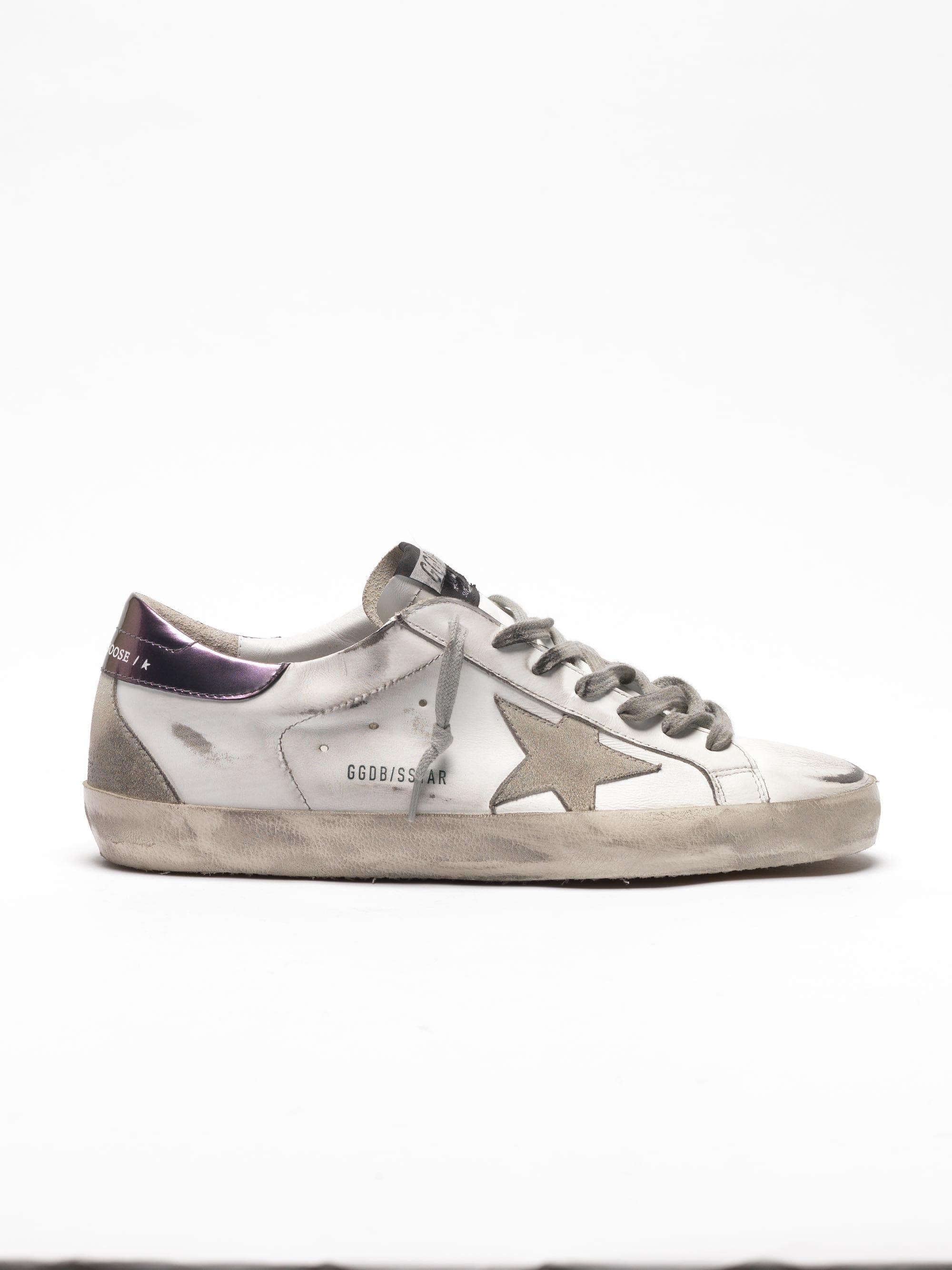 Men | Super-Star Sneakers with Purple Metallic Heel Tab - Image 6