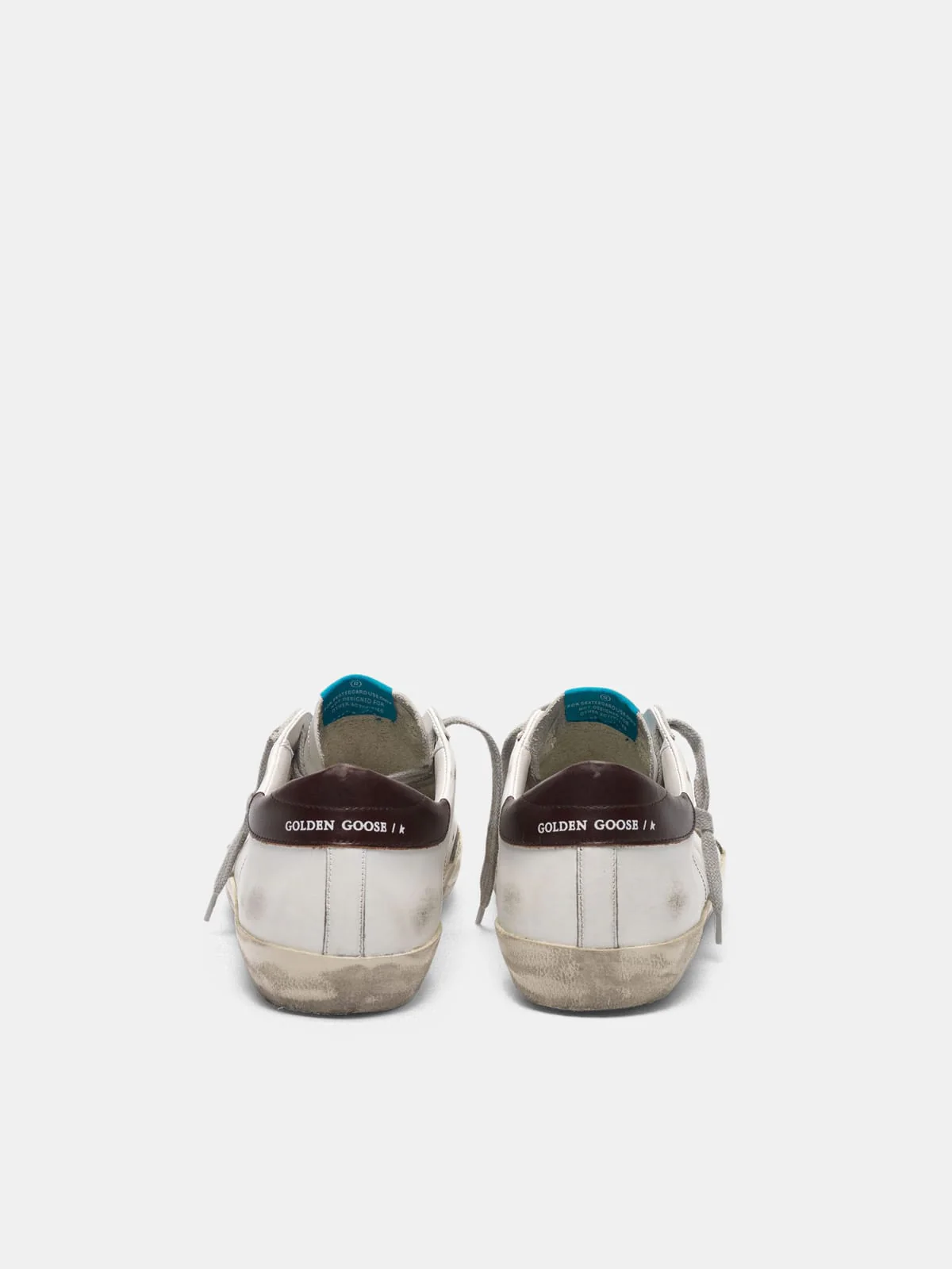 Men | Super-Star Sneakers with Yellow Star & Burgundy Heel Tab - Image 5