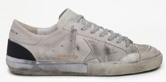 Men | Super-Star White Suede with White Heel Tab, Black Detail & Silver Laces | White x Silver x Black - Image 3