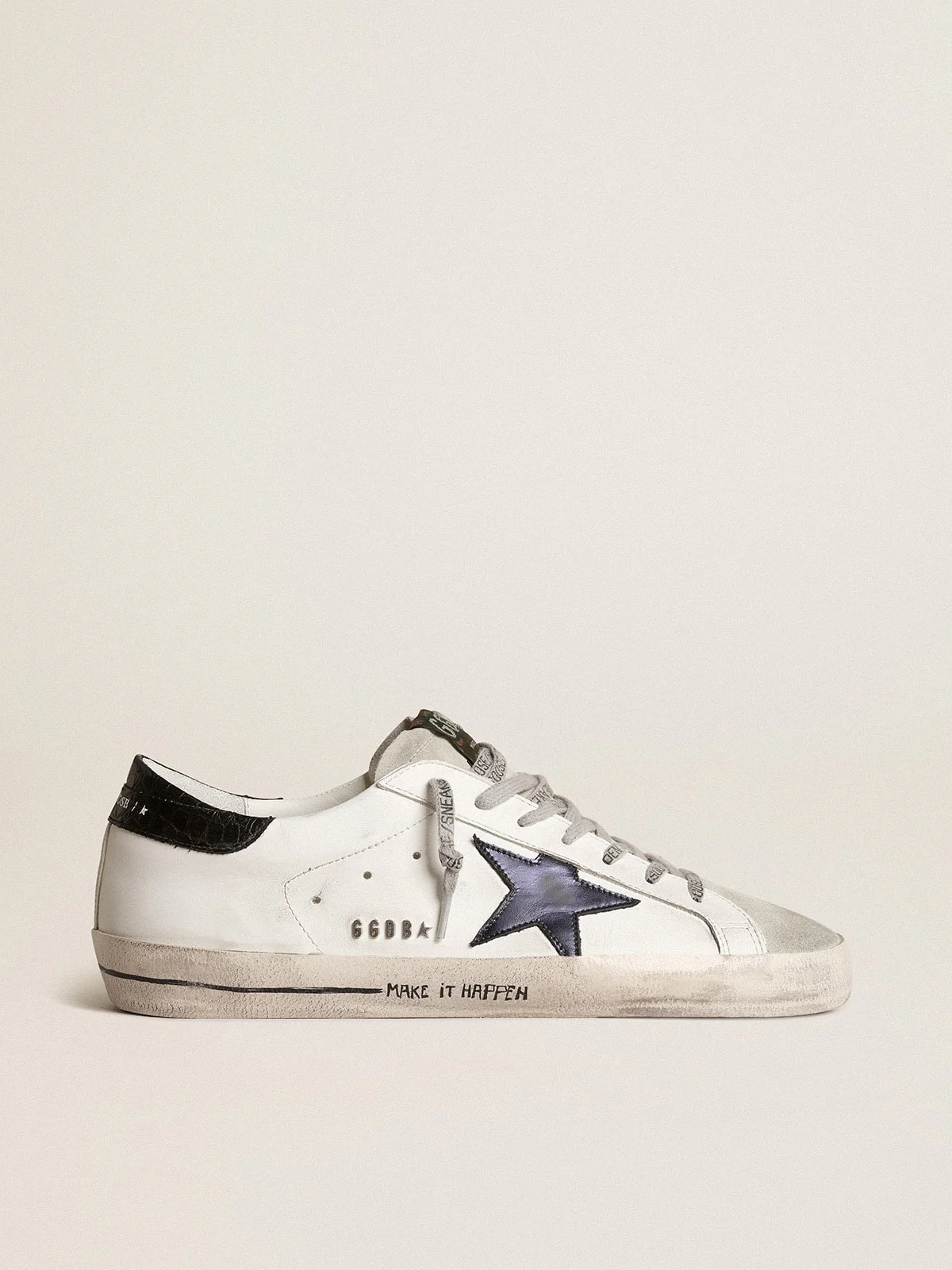 Men | Super-Star with Blue Metallic Leather Star & Black Heel Tab | White x Ice x Navy Blue x Black - Image 3