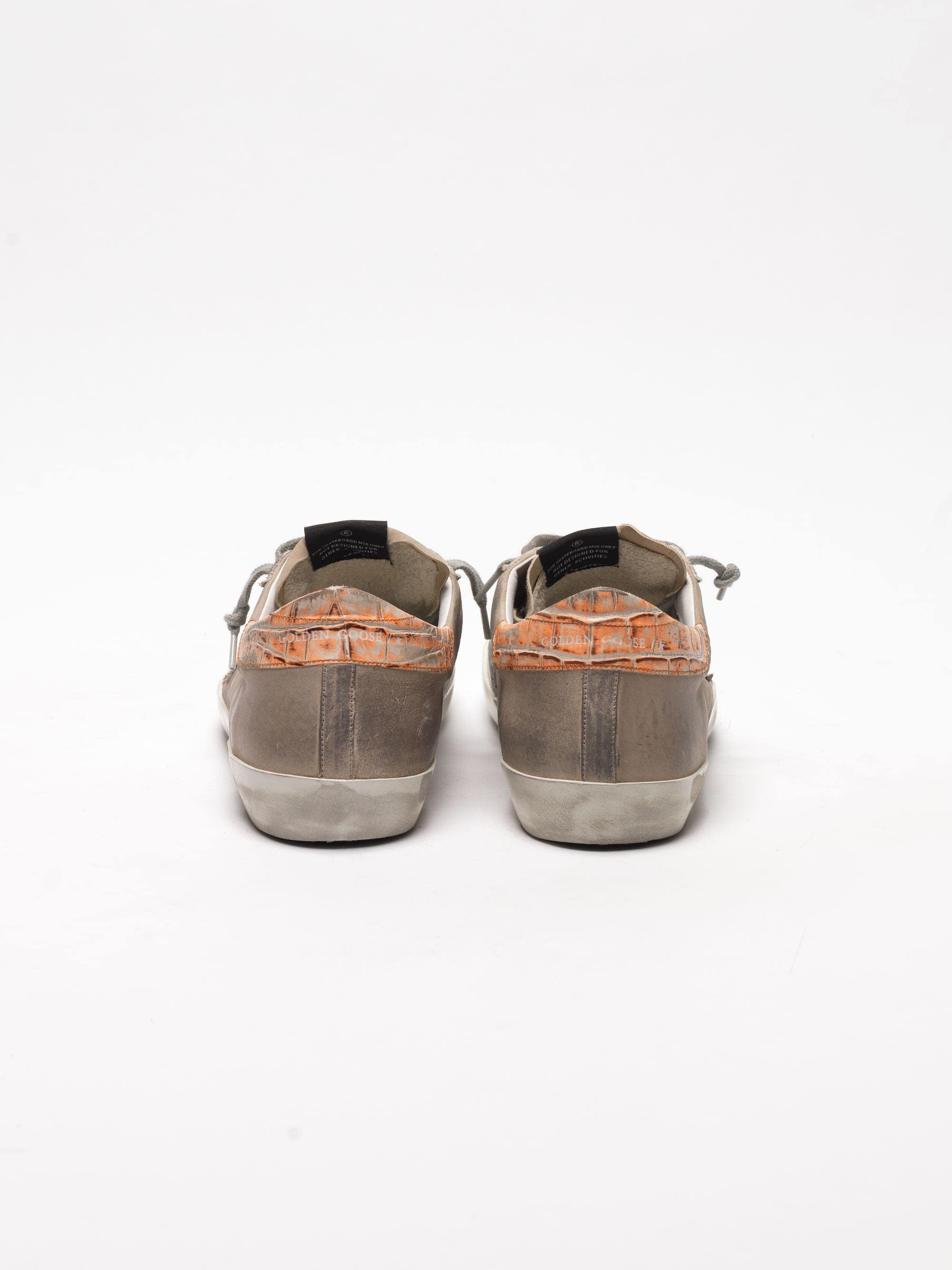 Men | Superstar Sneakers Beige Suede with Crocodile-Print Heel Tab - Image 7