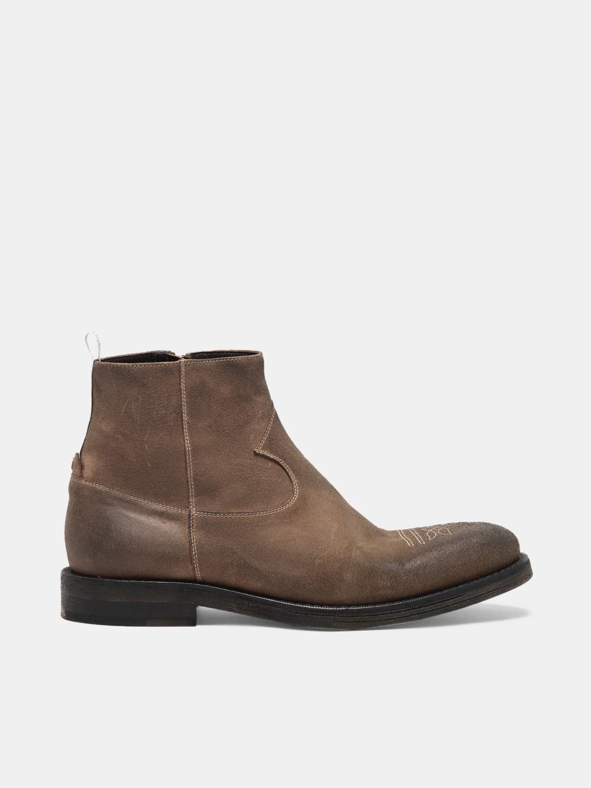 Men | Toro Suede Ankle Boots with Cowboy-Style Embroidery - Image 3