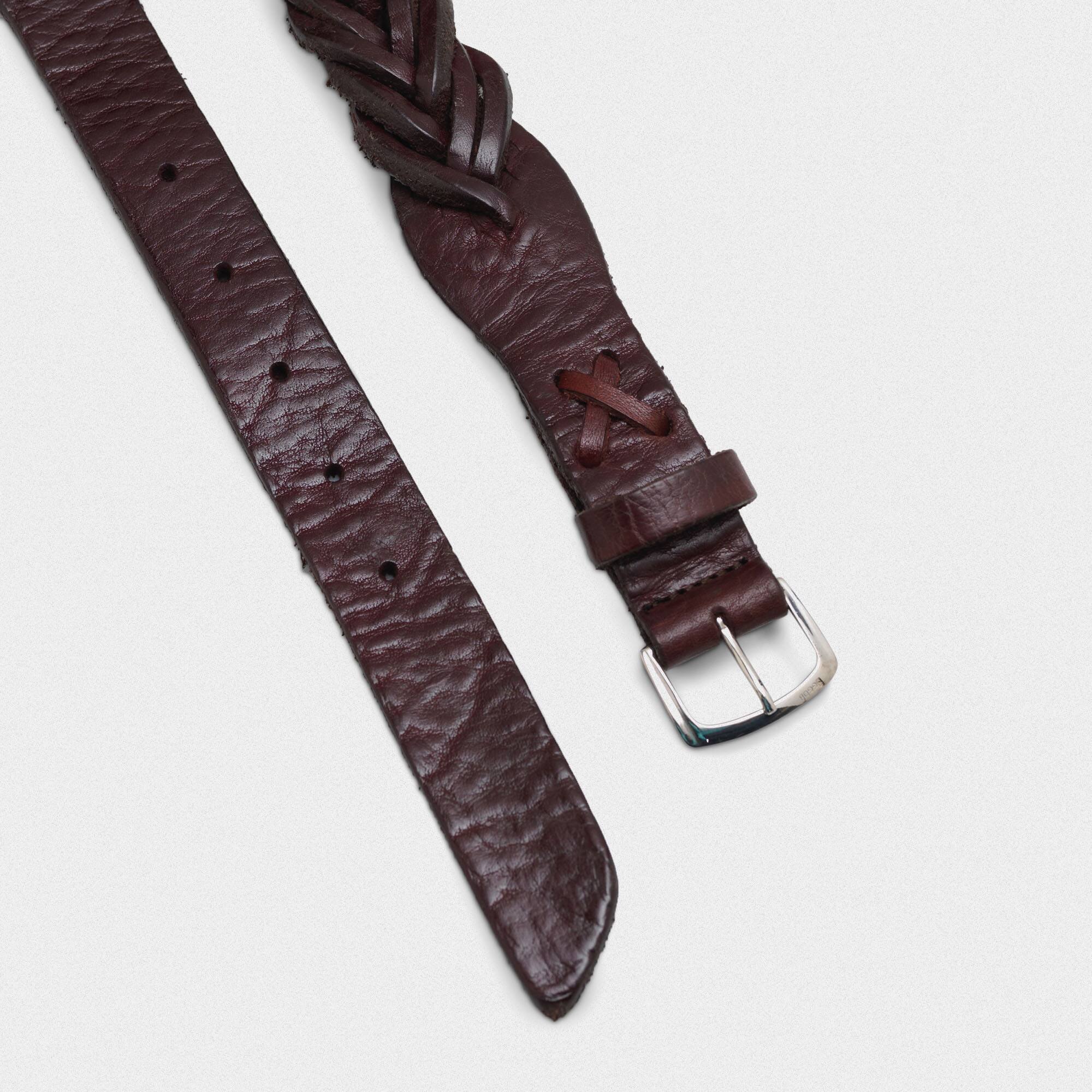 Men | Tube Belt with Braided Leather Laces - Image 2