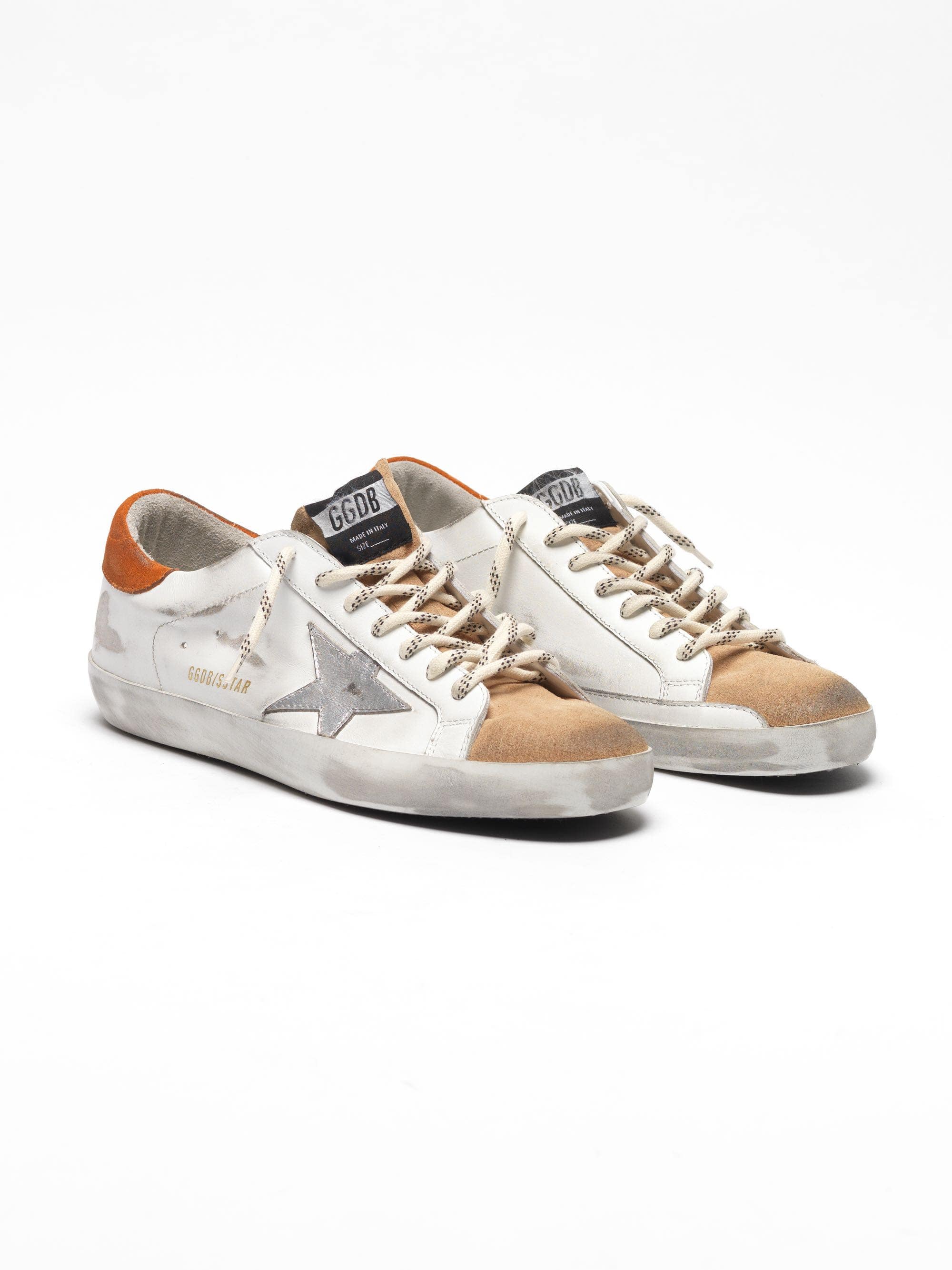 Men | Two-Colour Super-Star Sneakers with Silver Star - Image 9