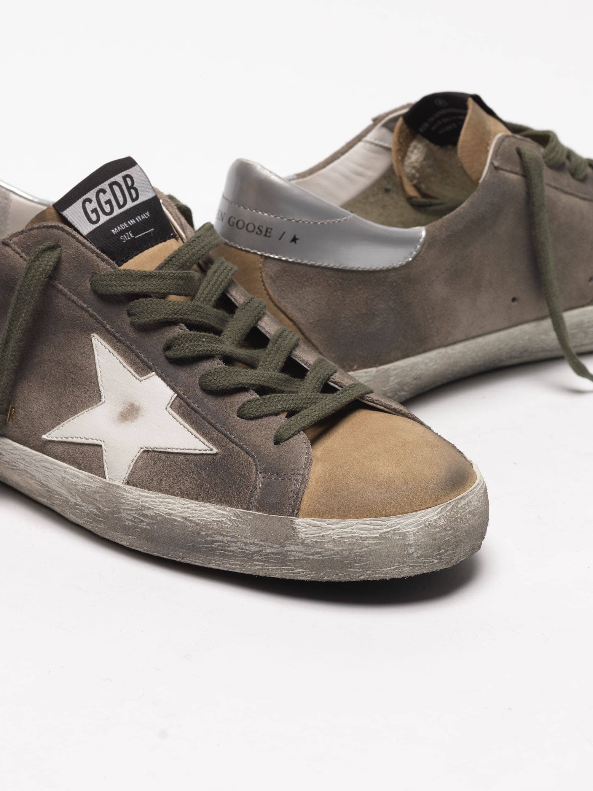 Men | Two-Tone Super-Star Sneakers Suede with White Star - Image 2