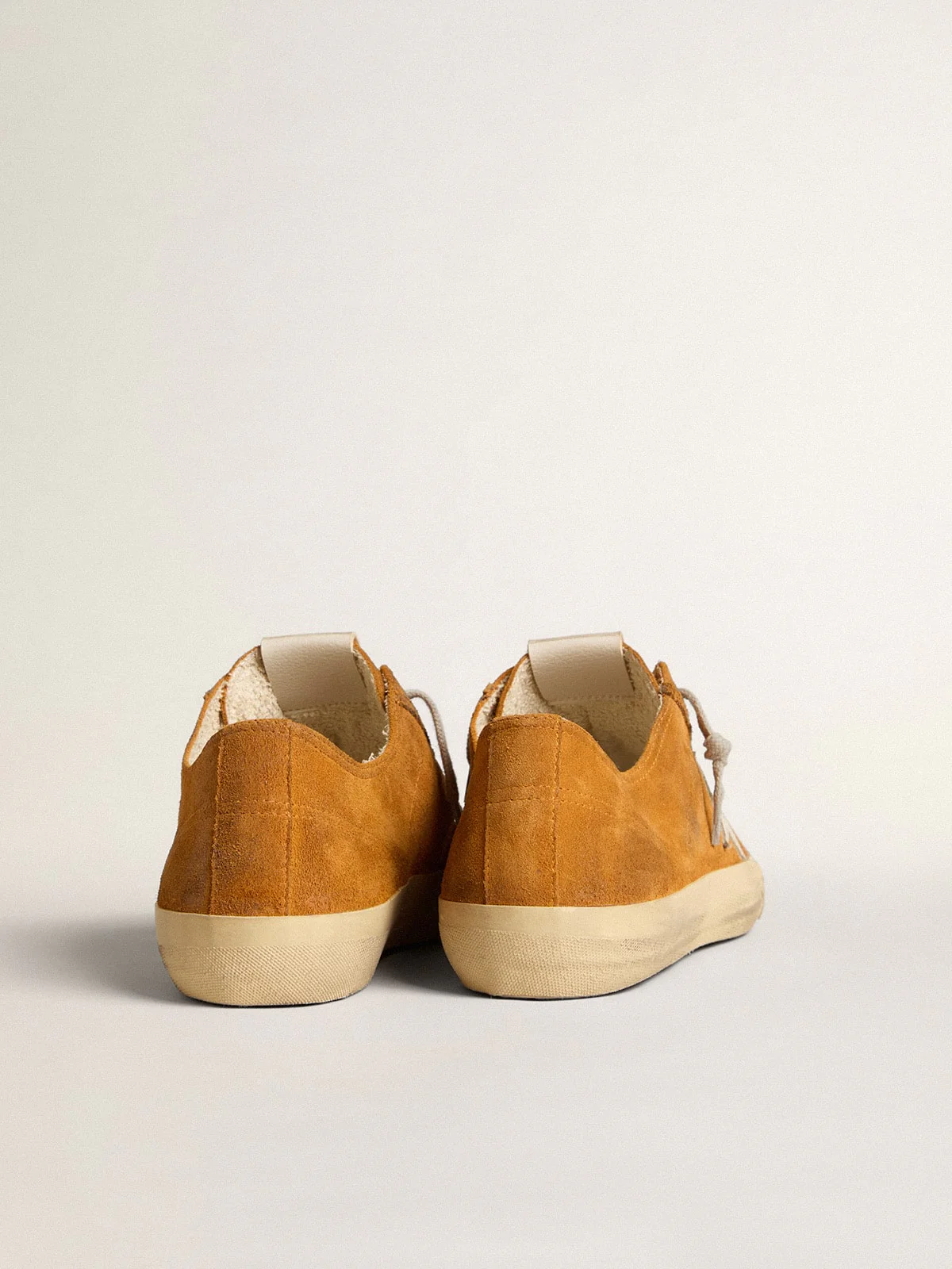 Men | V-Star Ltd Camel Suede with A Milk-White Leather Star | Cathay Spice x Milk - Image 8