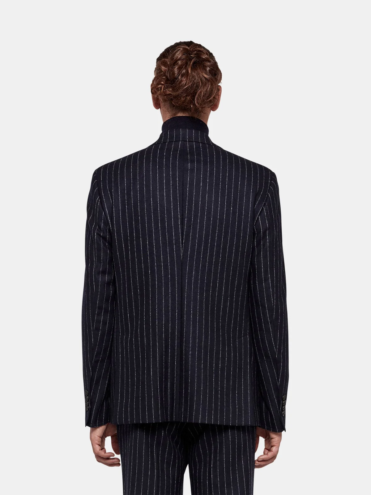 Men | Venice Single-Breasted Jacket with Pin Striped Pattern - Image 4