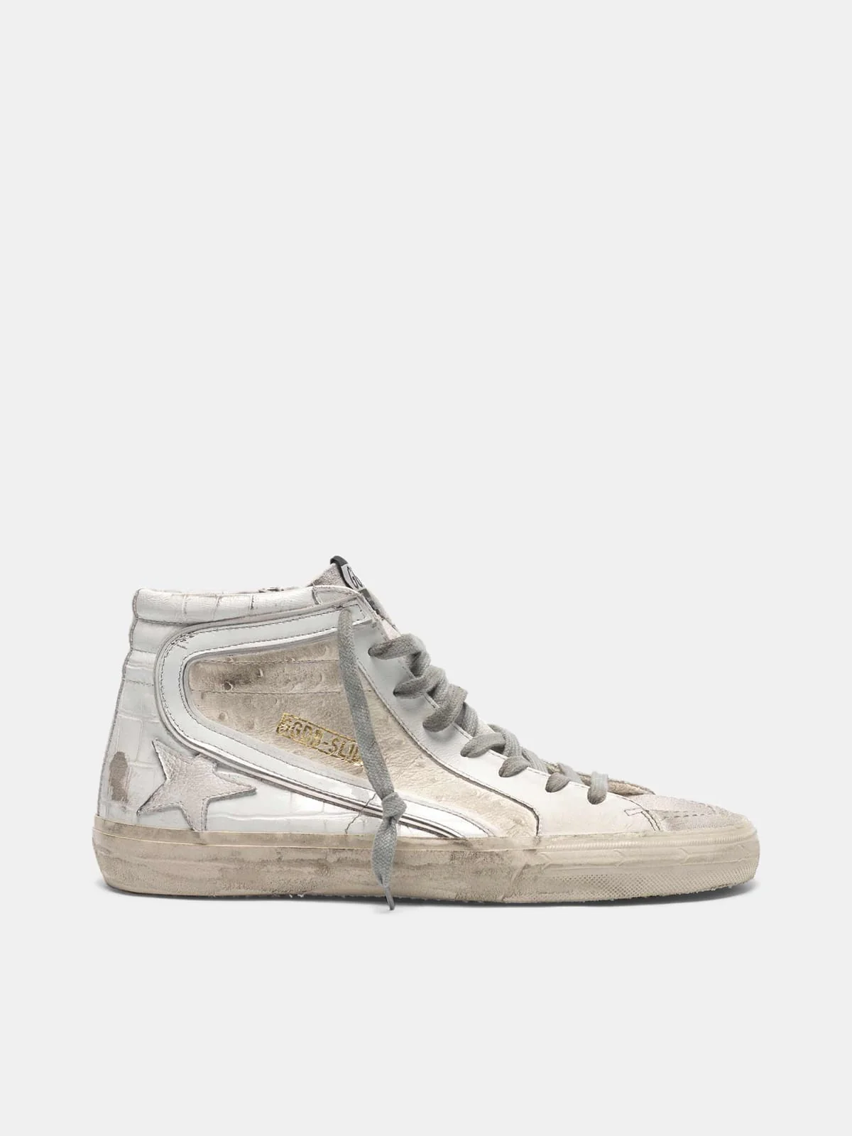 Men | White Patchwork Shades Slide Sneakers - Image 5