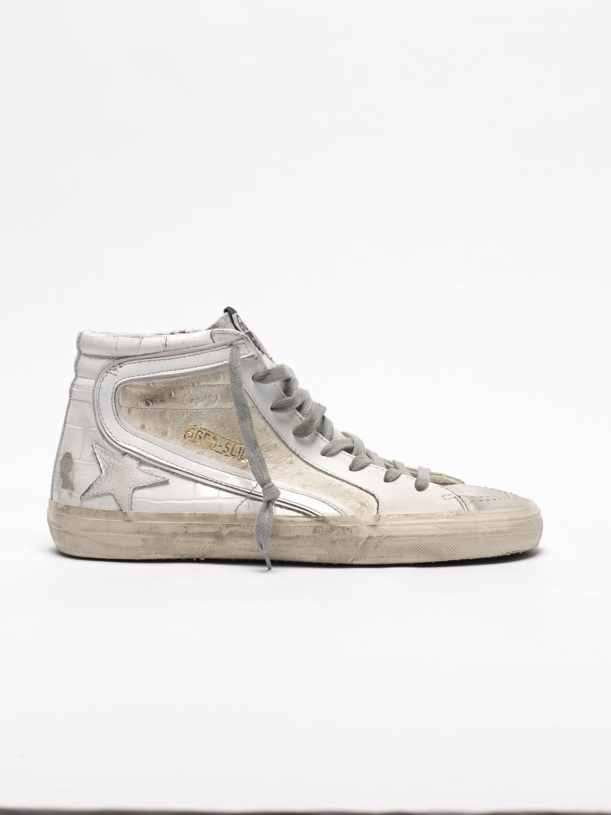 Men | White Patchwork Shades Slide Sneakers - Image 6