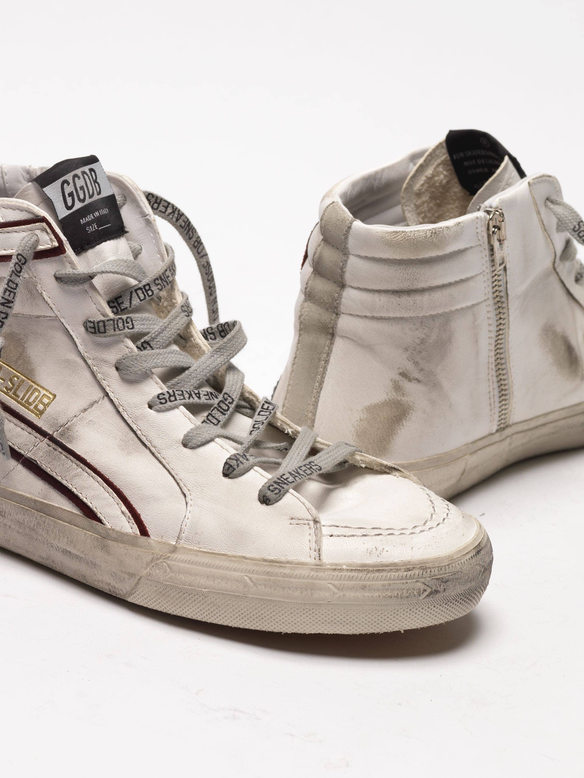 Men | White Slide Sneakers with Black Star - Image 4