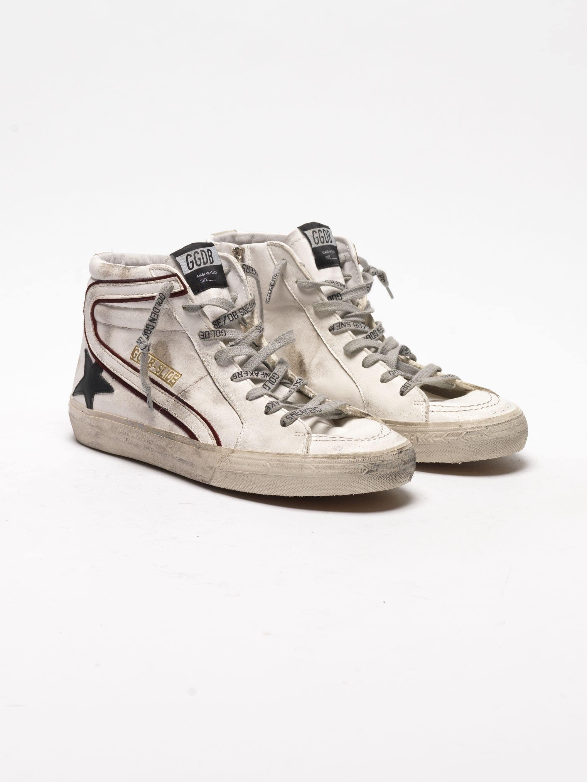 Men | White Slide Sneakers with Black Star - Image 6