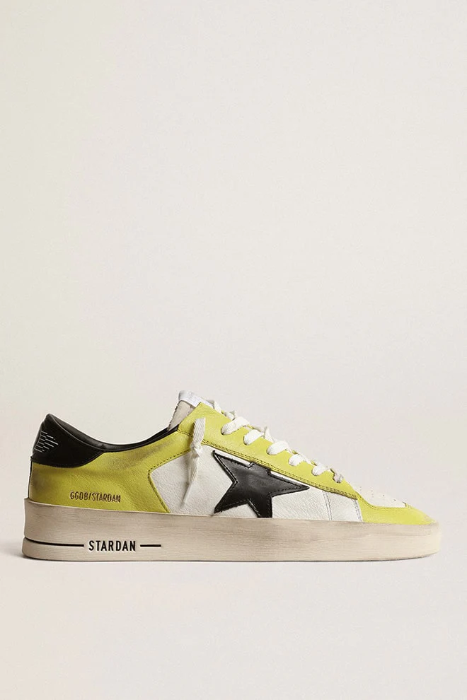 Men | Yellow Stardan with Black Star | Citronelle x White x Black - Image 4