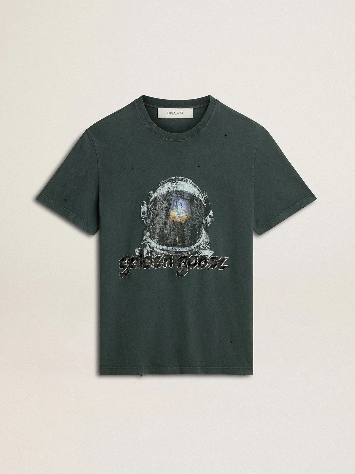 Unisex | Black T-Shirt with Multicolor Print | Washed Black - Image 6