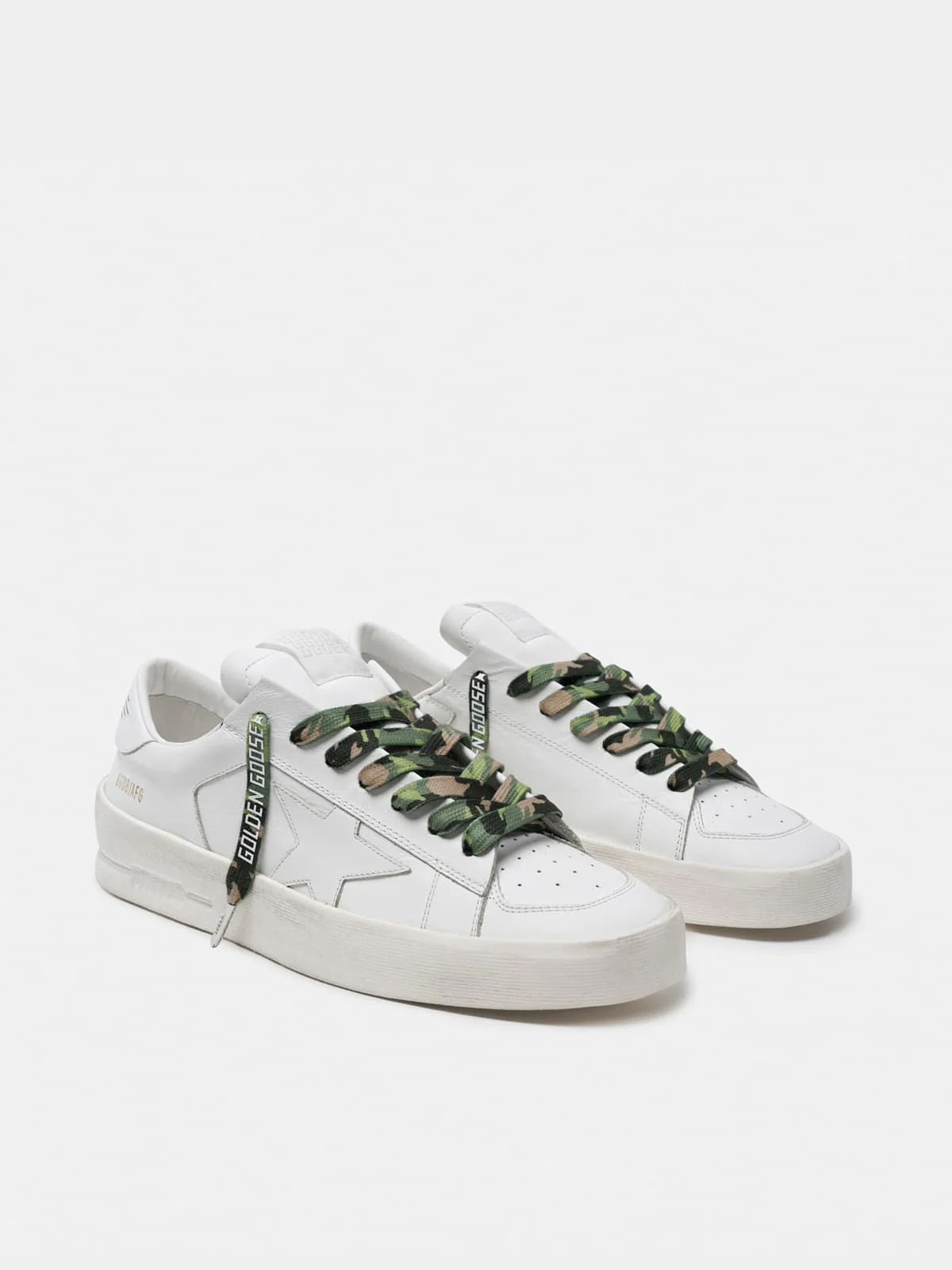Unisex | Green Camouflage Laces with White Logo - Image 5