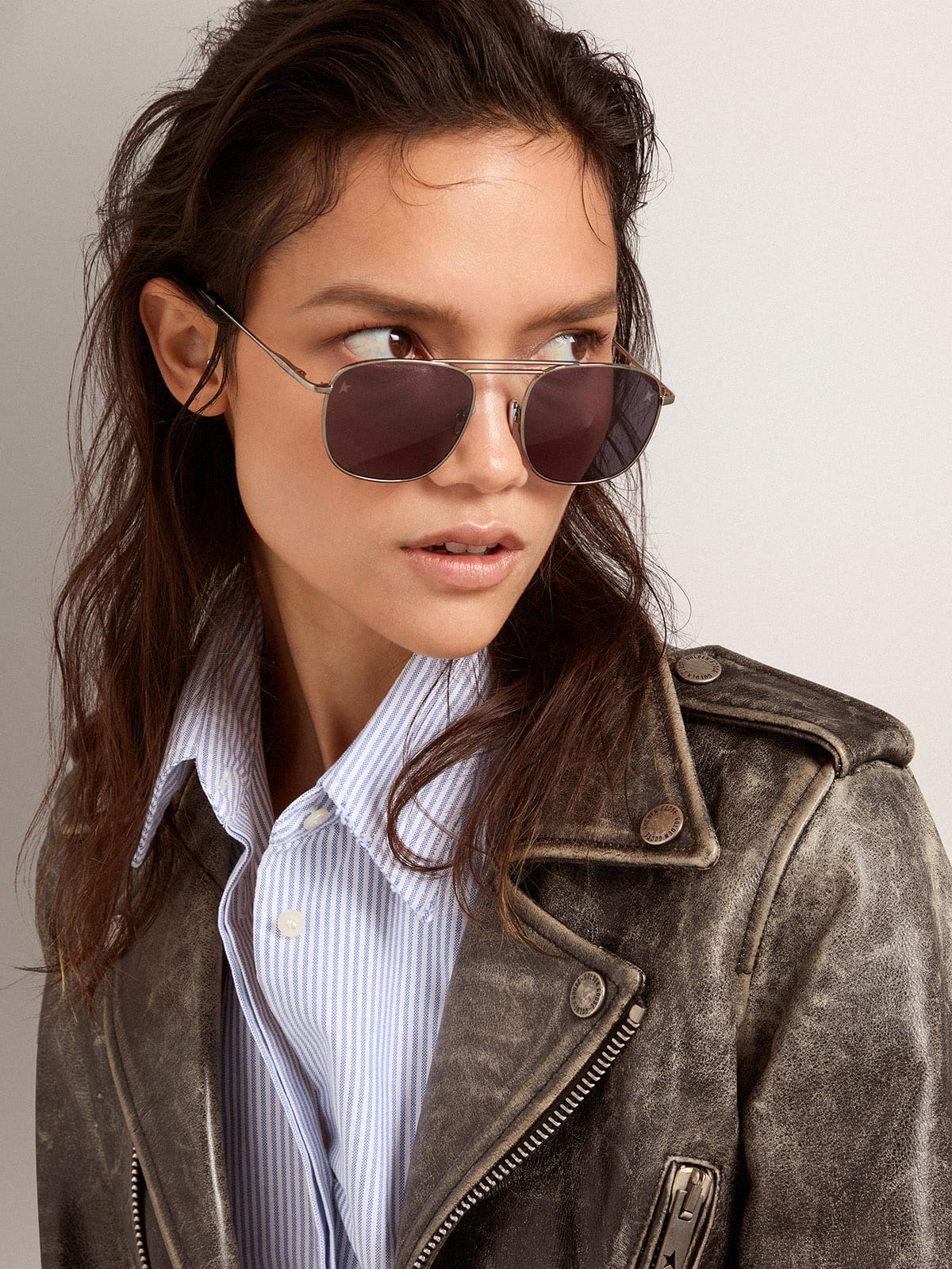 Unisex | Roger Aviator Sunglasses with Black Frame & Black Lenses | Black x Black - Image 7