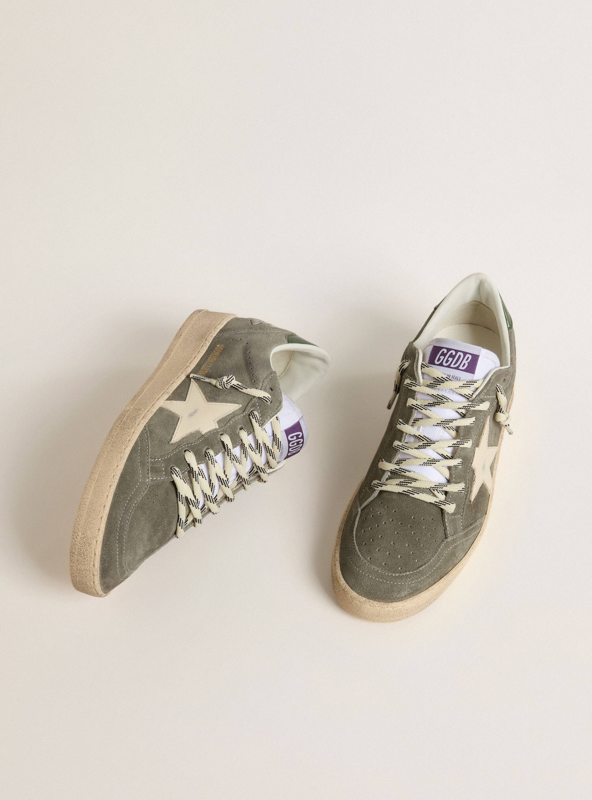 Women | Ball Star with Cream Star & Green Heel Tab | Green x Cream x Black - Image 2