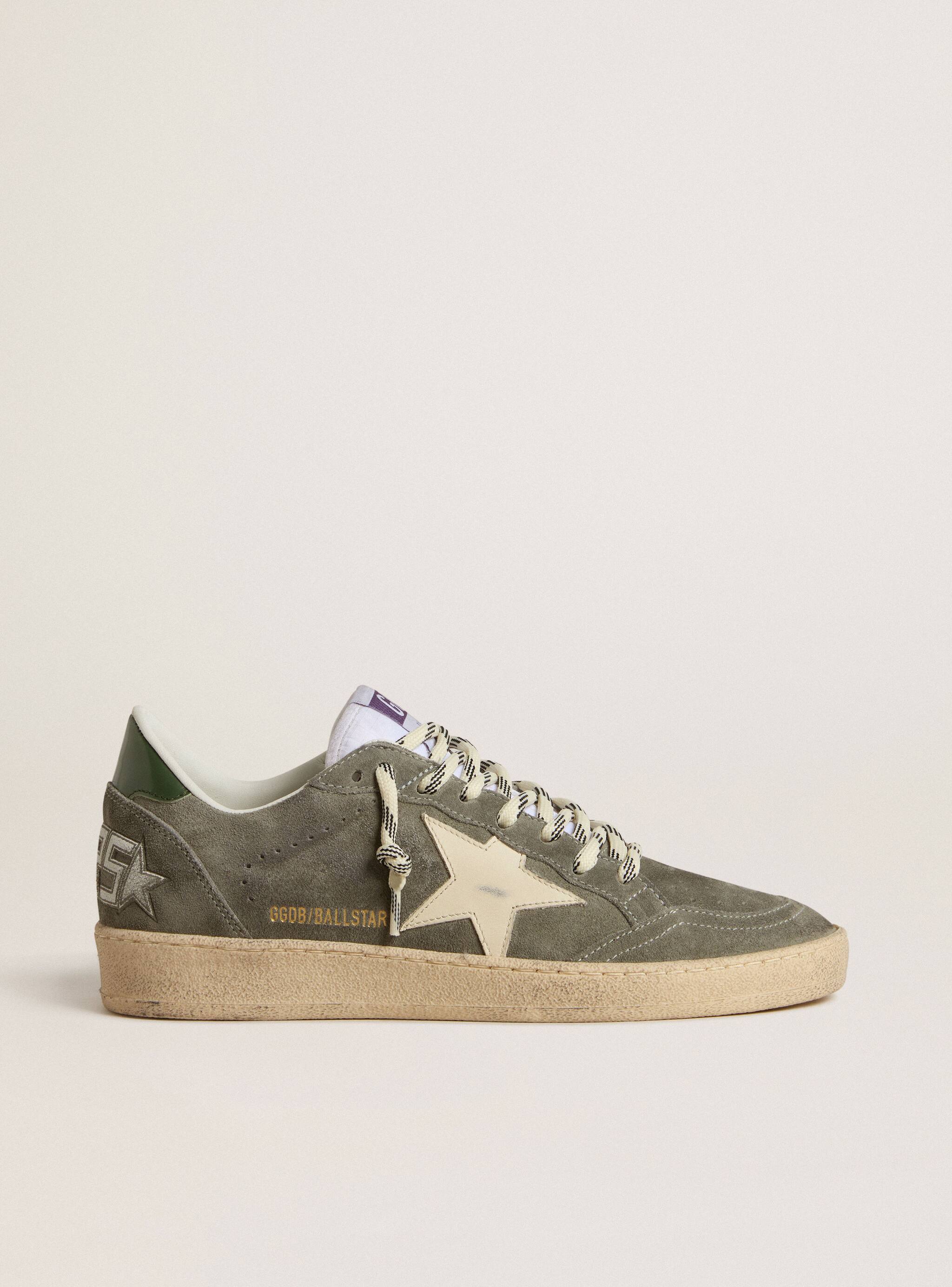 Women | Ball Star with Cream Star & Green Heel Tab | Green x Cream x Black - Image 4