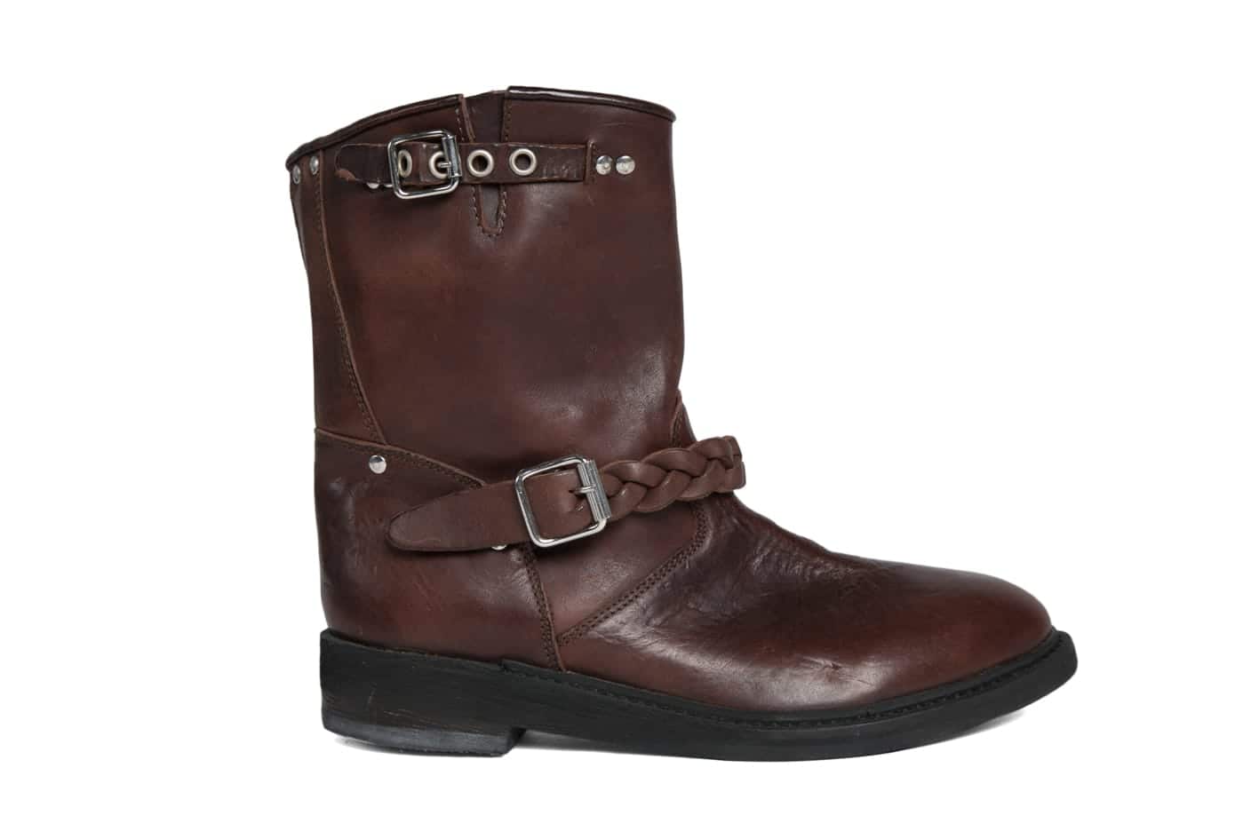 Women | Biker-S Col A2 Boots Dark Brown Leather - Image 2