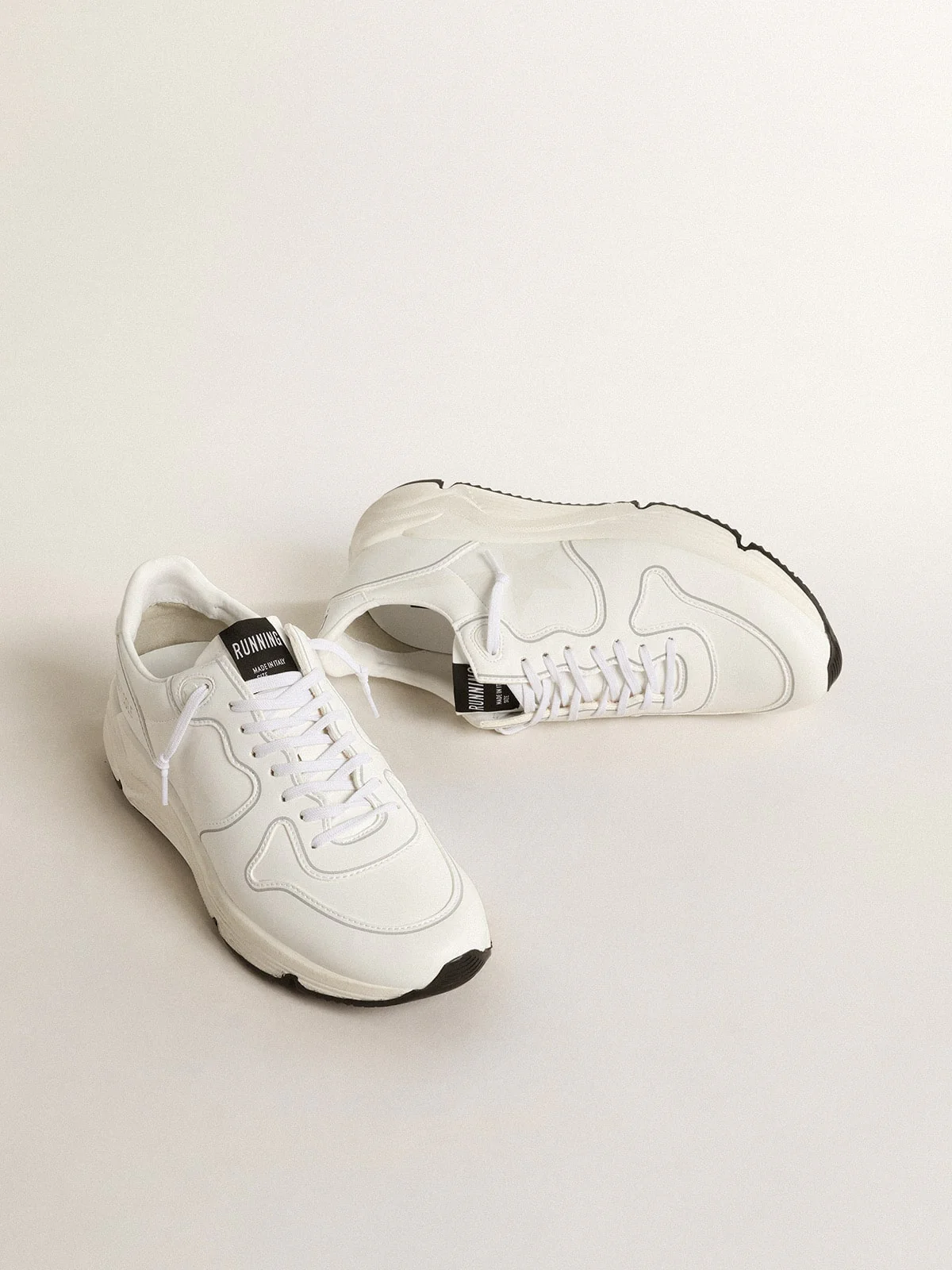 Women | Bio-Based Running Sole with White Star & Heel Tab | Optic White - Image 6