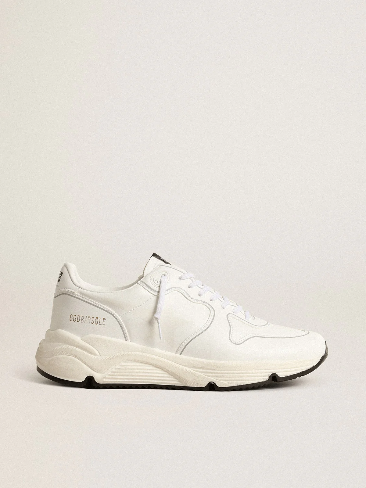 Women | Bio-Based Running Sole with White Star & Heel Tab | Optic White - Image 8
