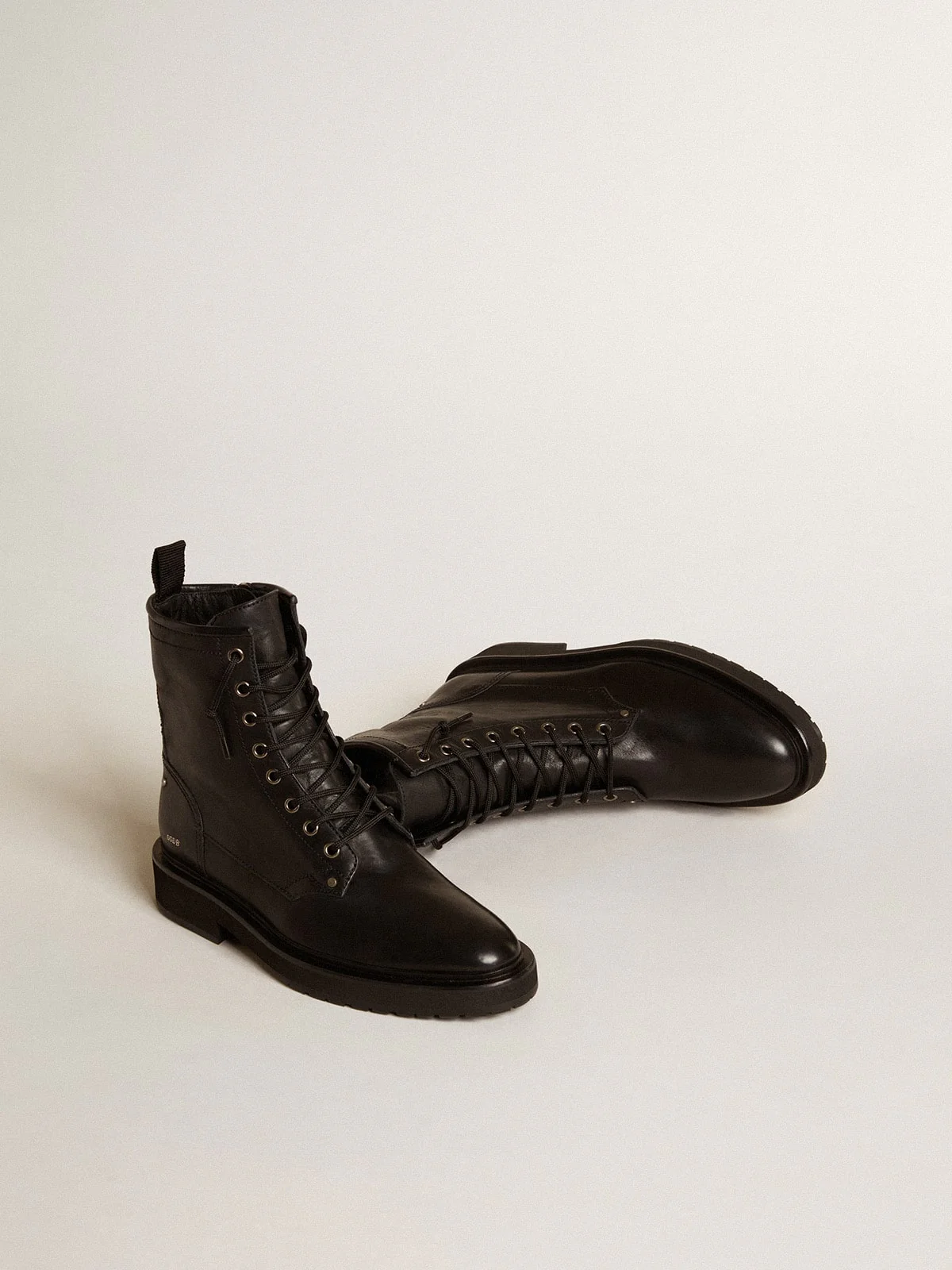 Women | Black Leather Boots | Black (V2) - Image 2